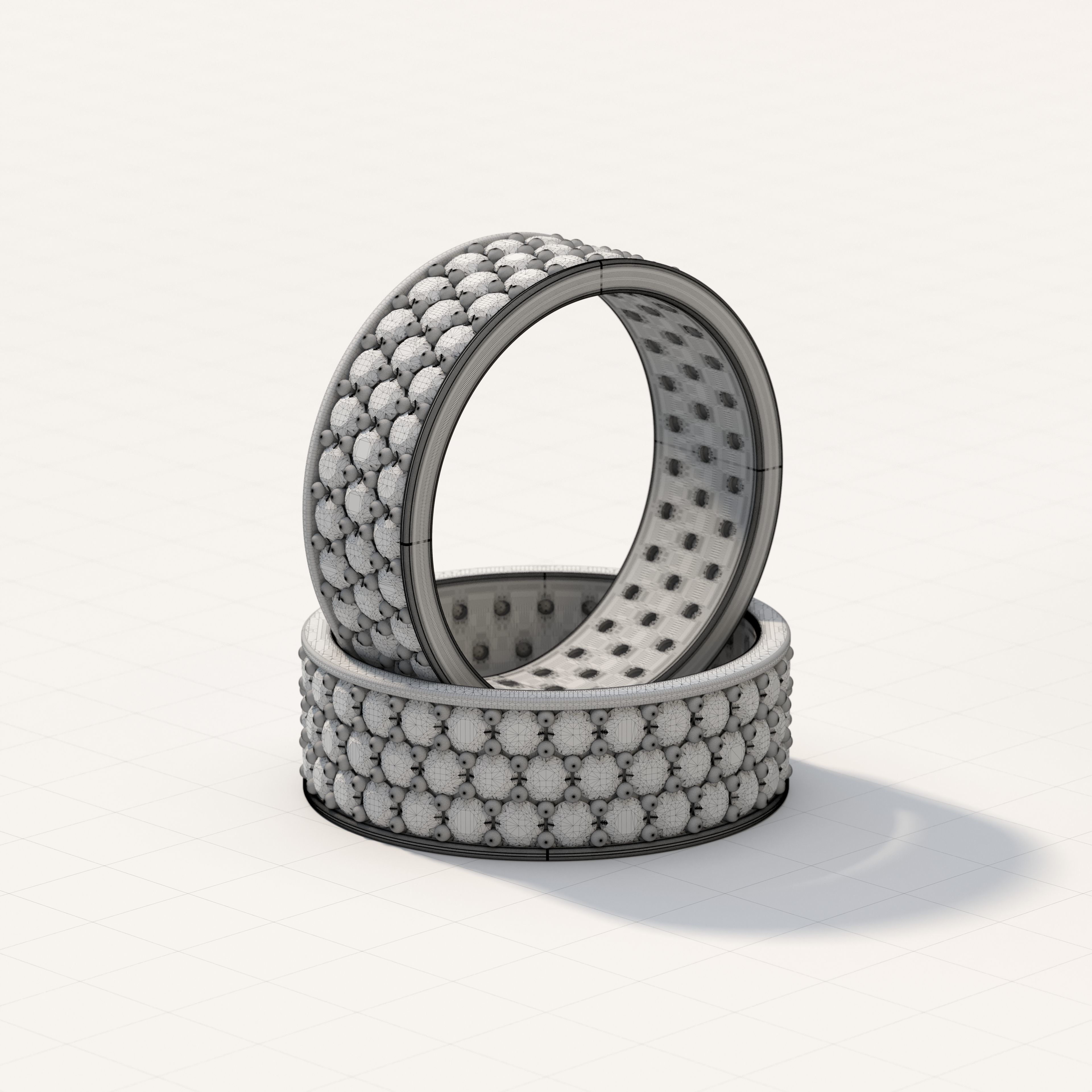 Slim Ring collection with diamonds All Sizes _20