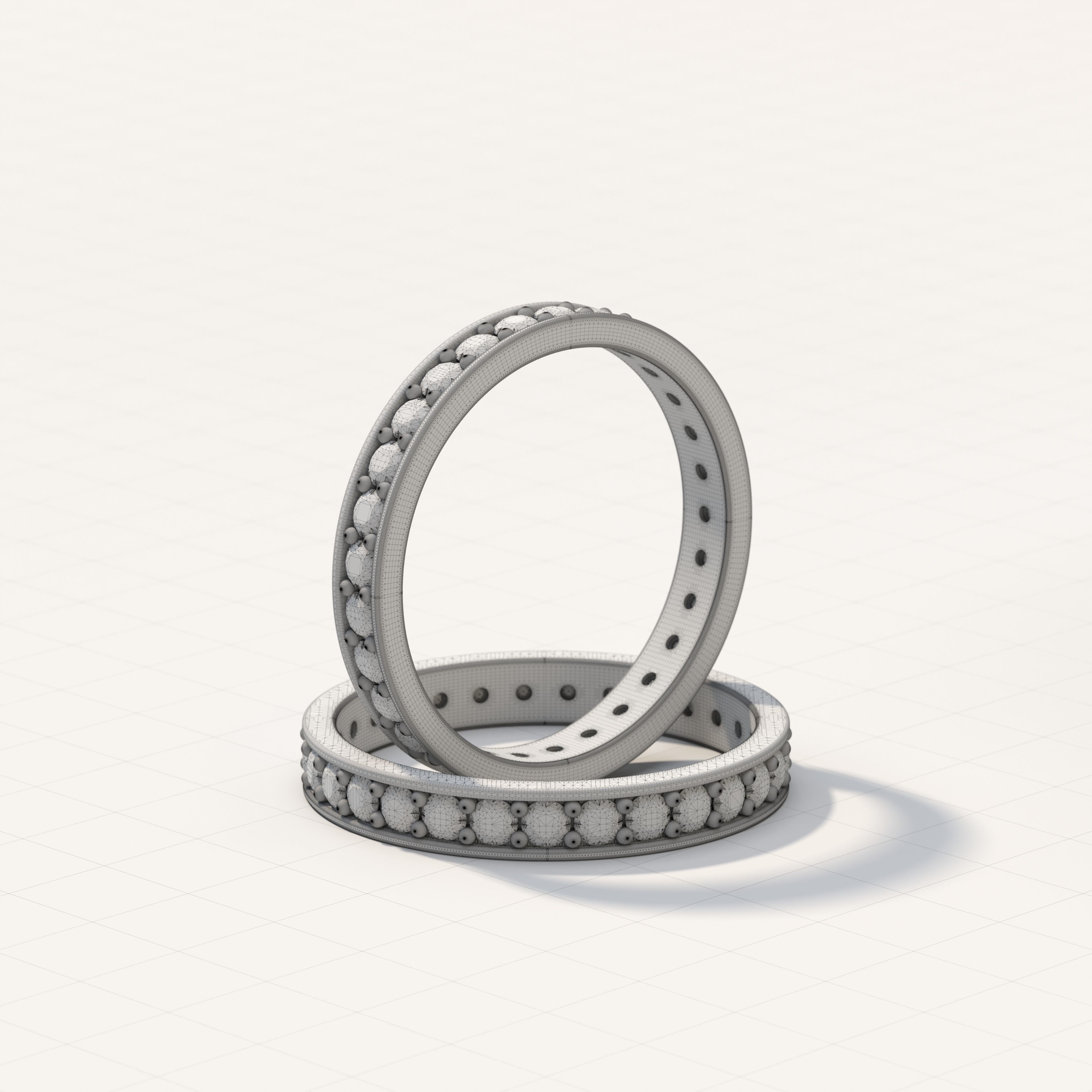 Slim Ring collection with diamonds All Sizes _12