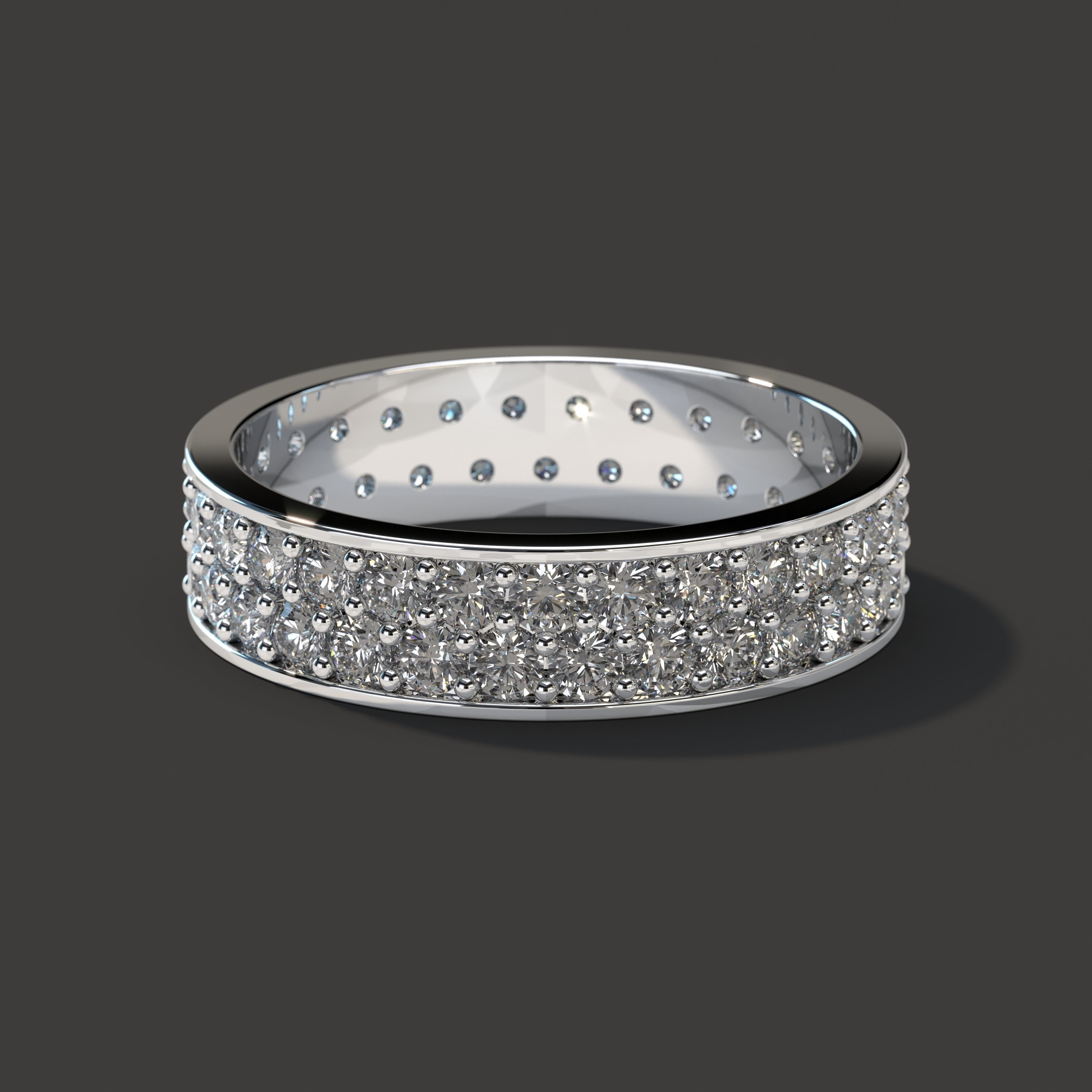 Slim Ring collection with diamonds All Sizes _6
