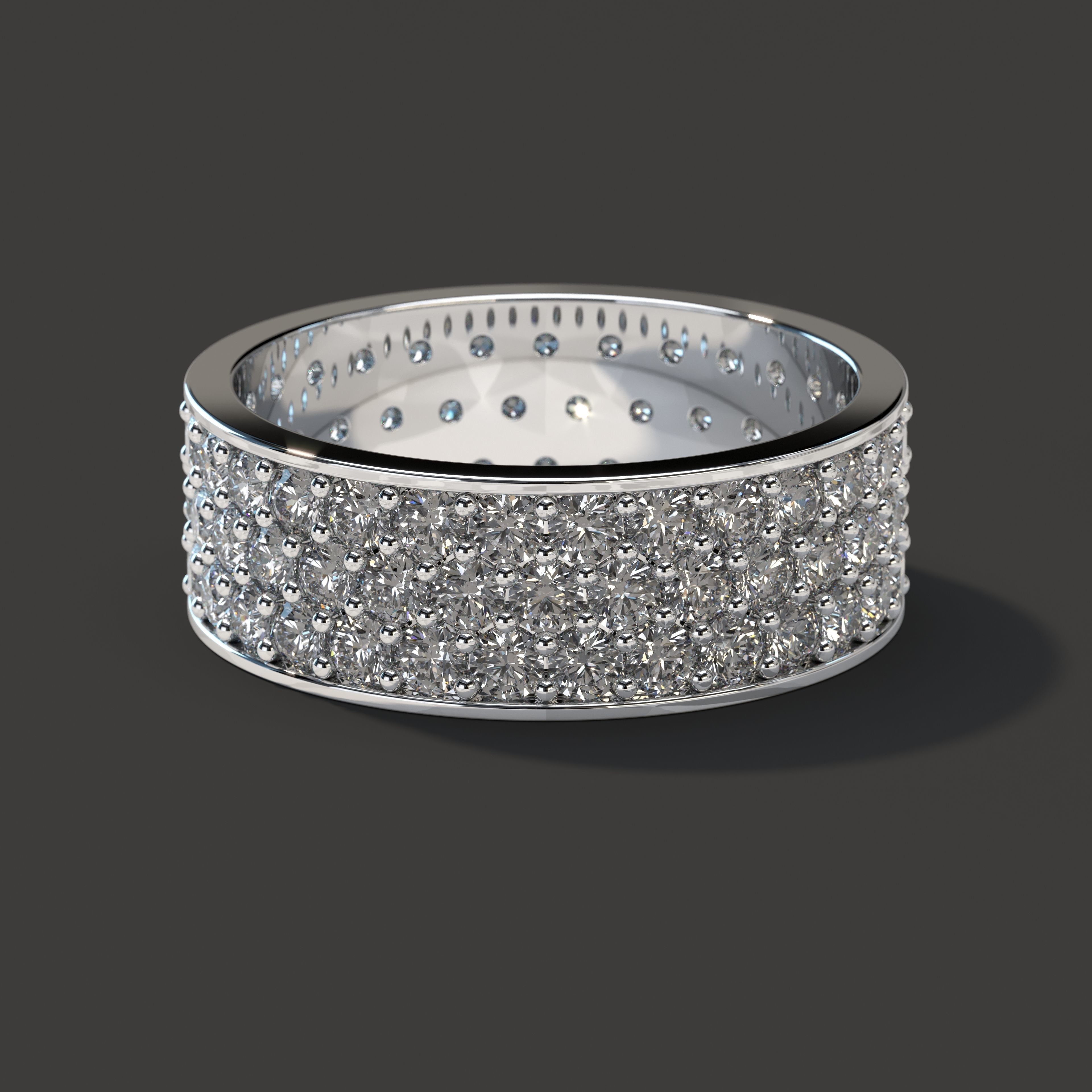 Slim Ring collection with diamonds All Sizes _9