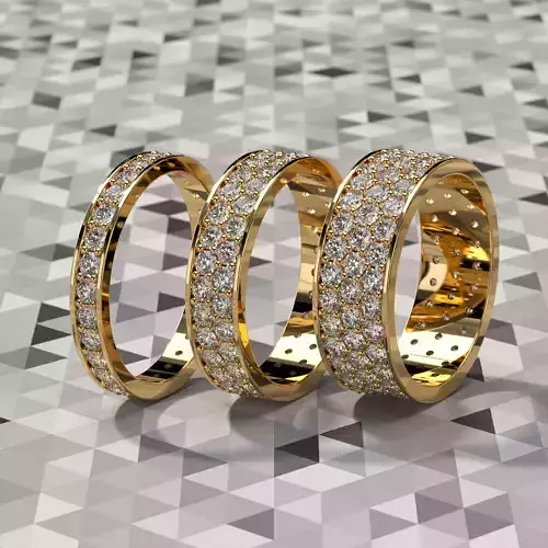 Slim Ring collection with diamonds All Sizes 