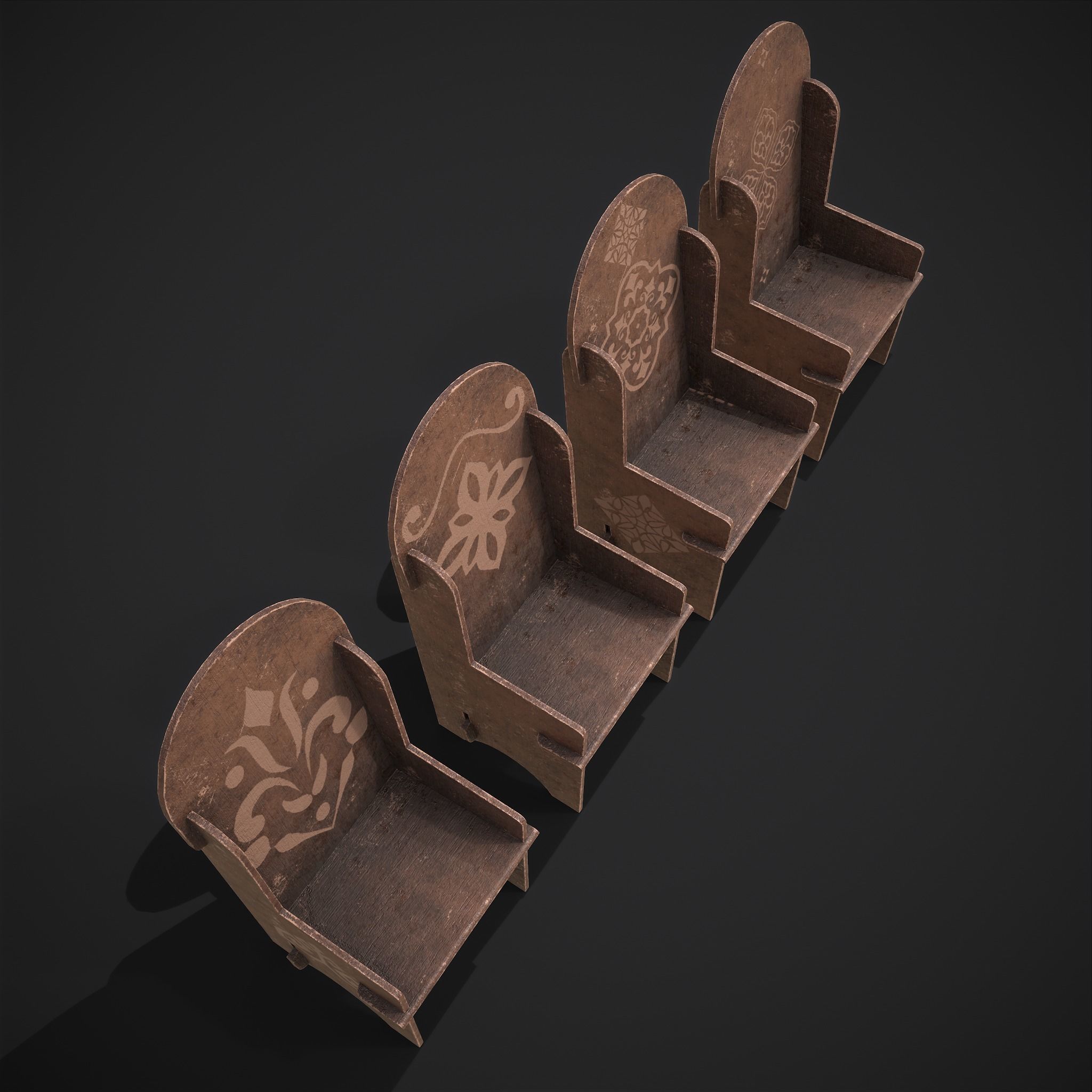  Elegant Tables and Chairs  3D Model Collection_56