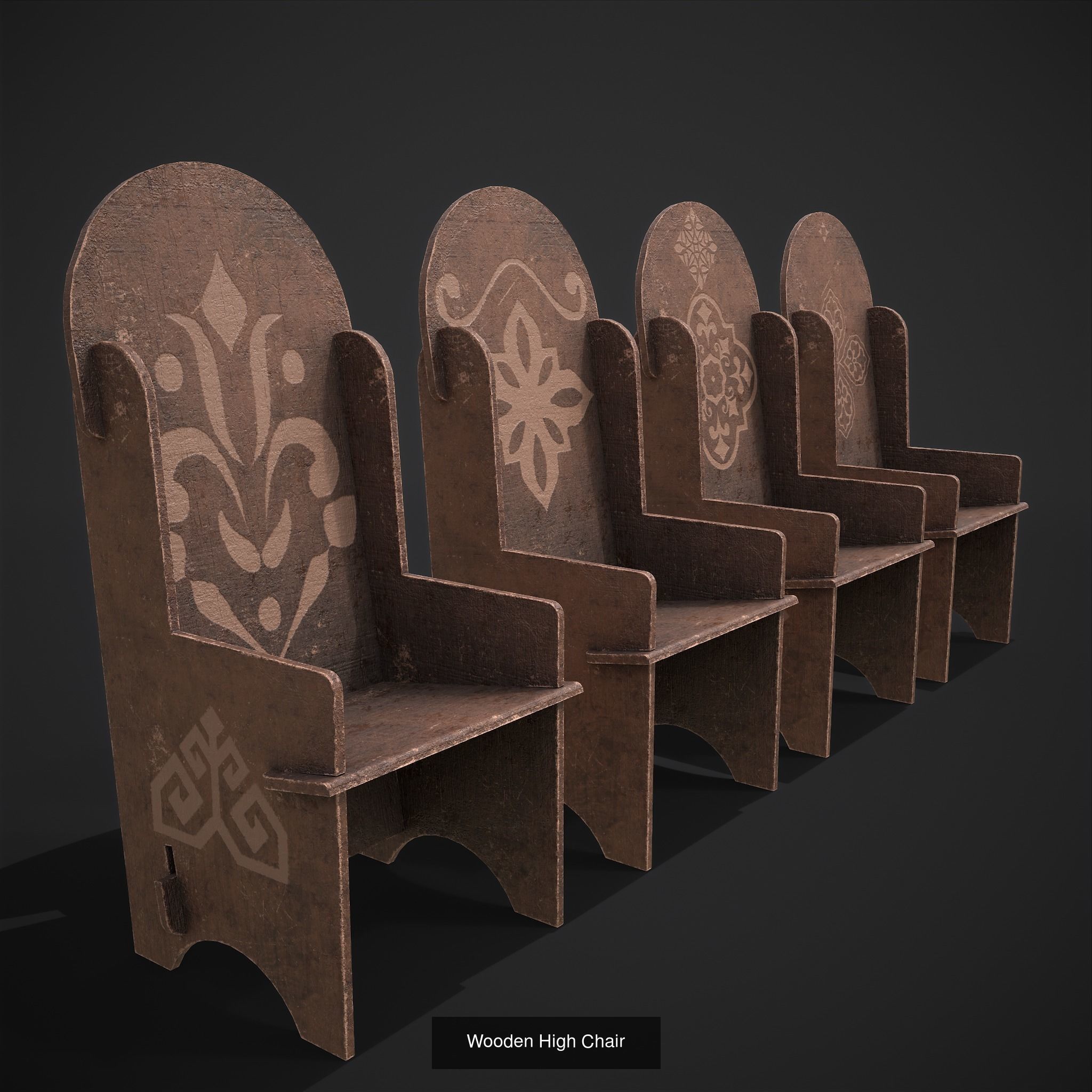  Elegant Tables and Chairs  3D Model Collection_8