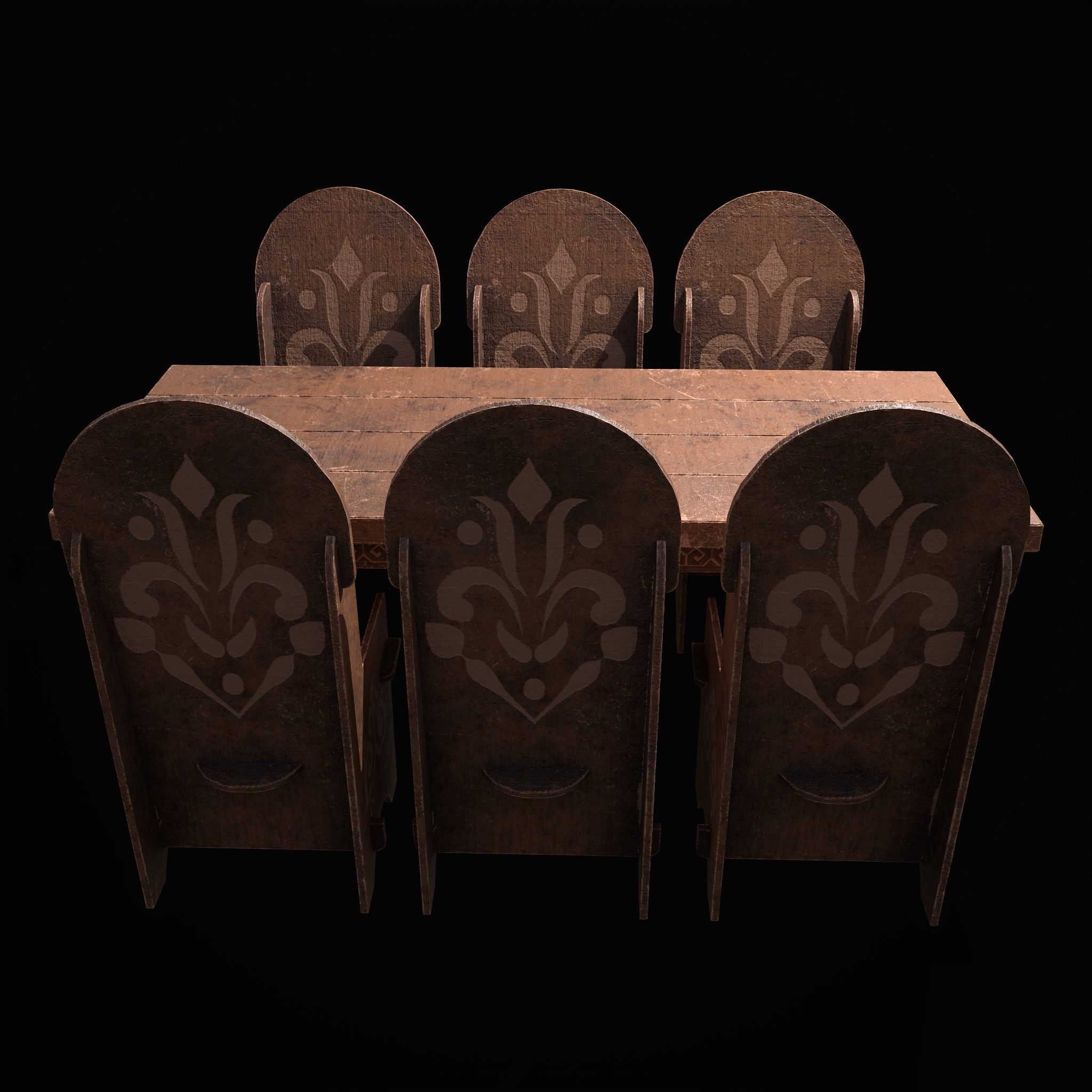  Elegant Tables and Chairs  3D Model Collection_44
