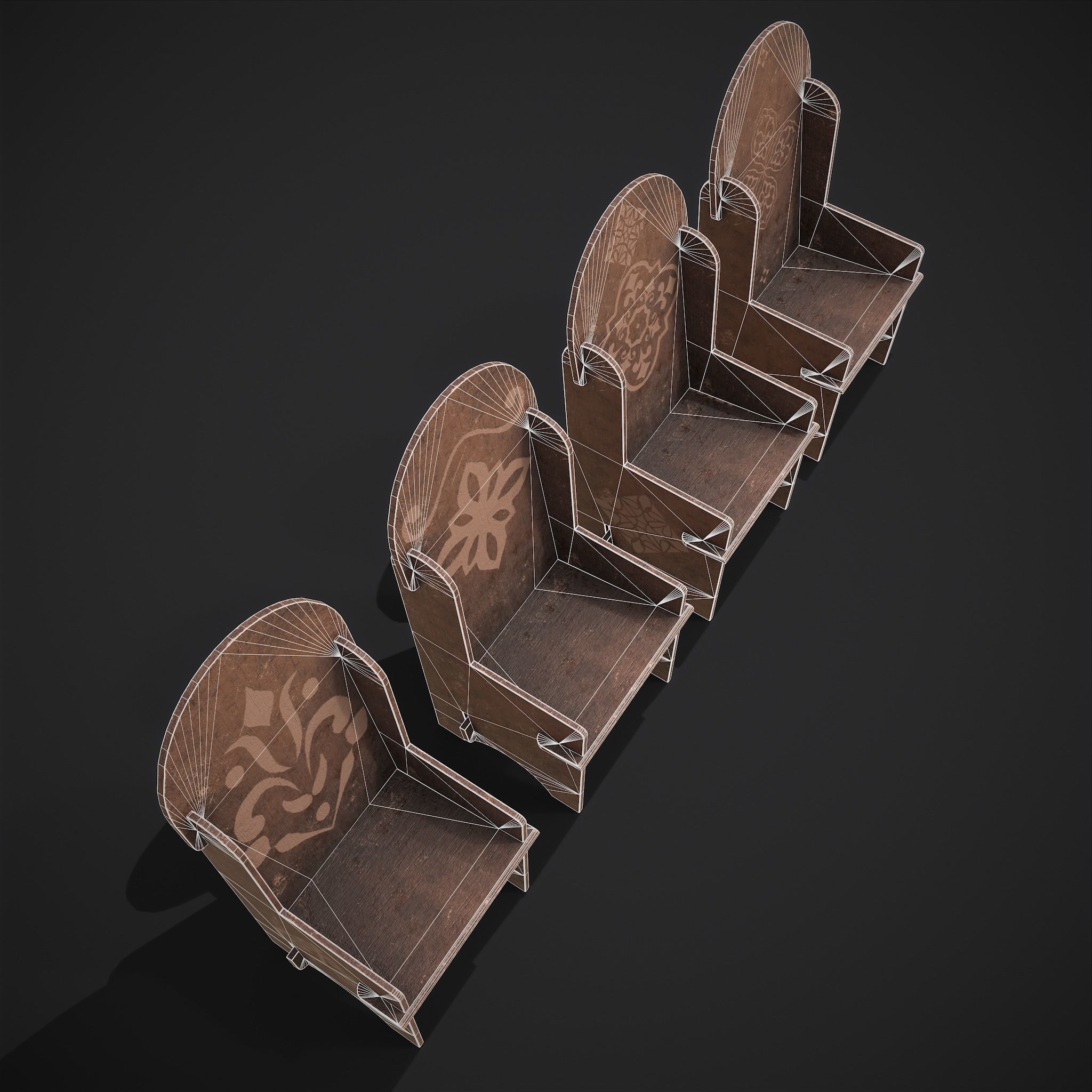  Elegant Tables and Chairs  3D Model Collection_57
