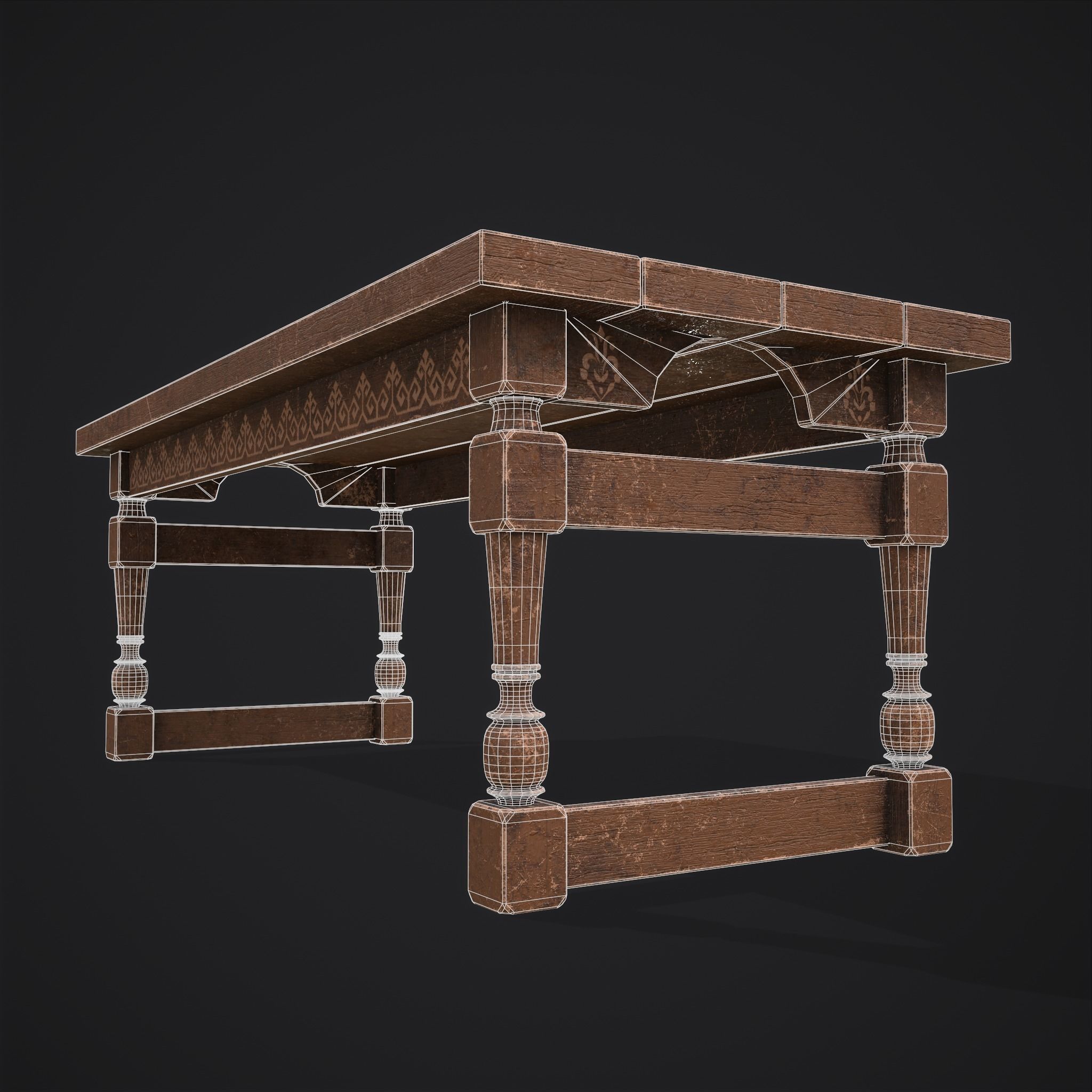  Elegant Tables and Chairs  3D Model Collection_94