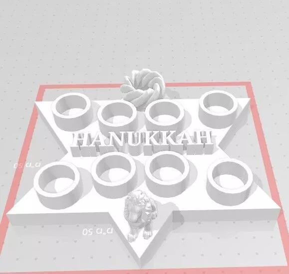 Menorah for holiday 3D print model