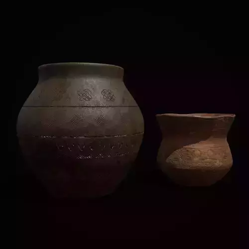 Two Pottery Pieces Collection 