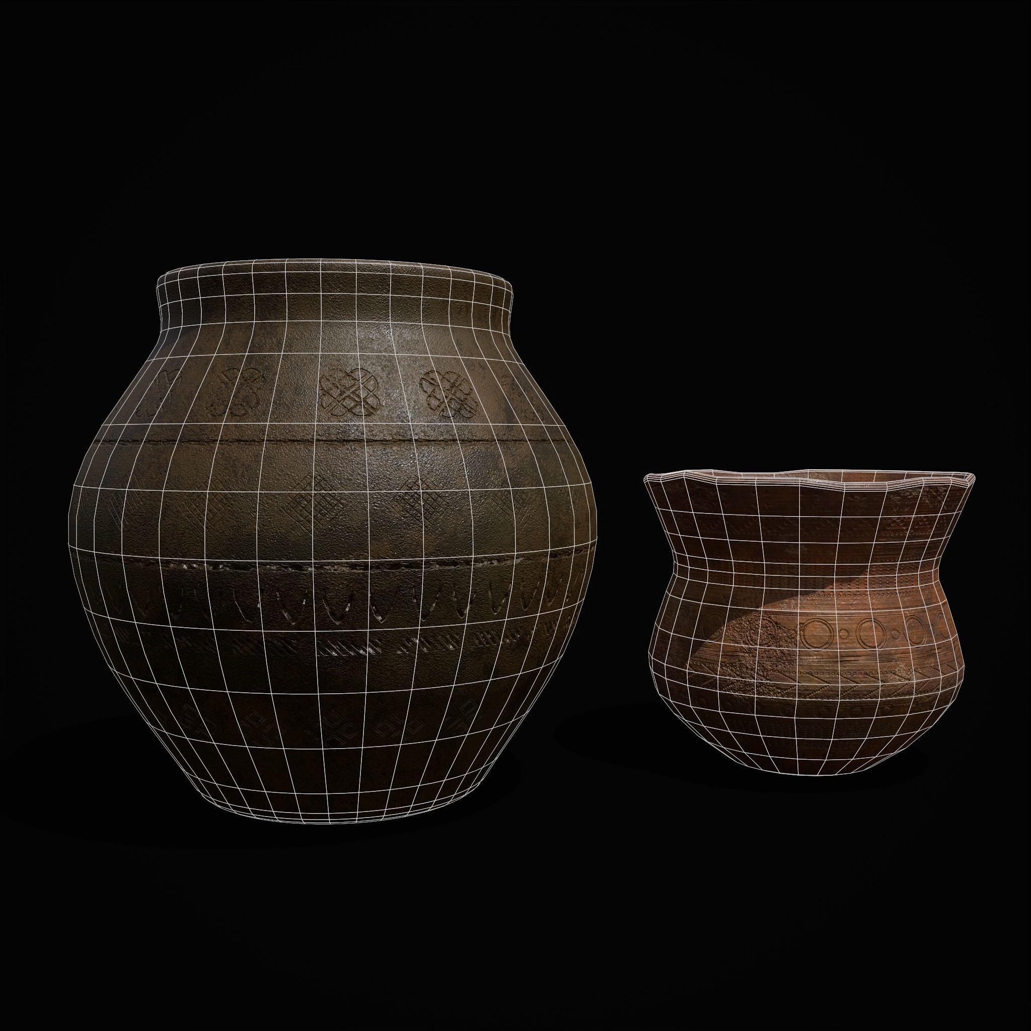 Two Pottery Pieces Collection _3