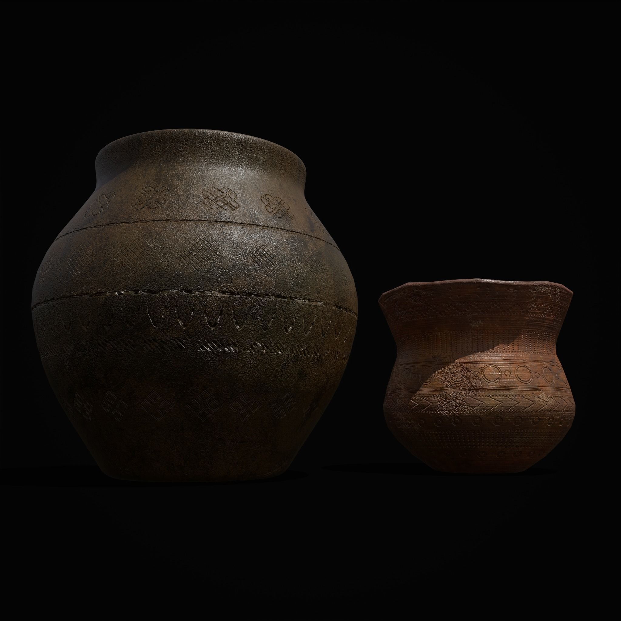 Two Pottery Pieces Collection _12