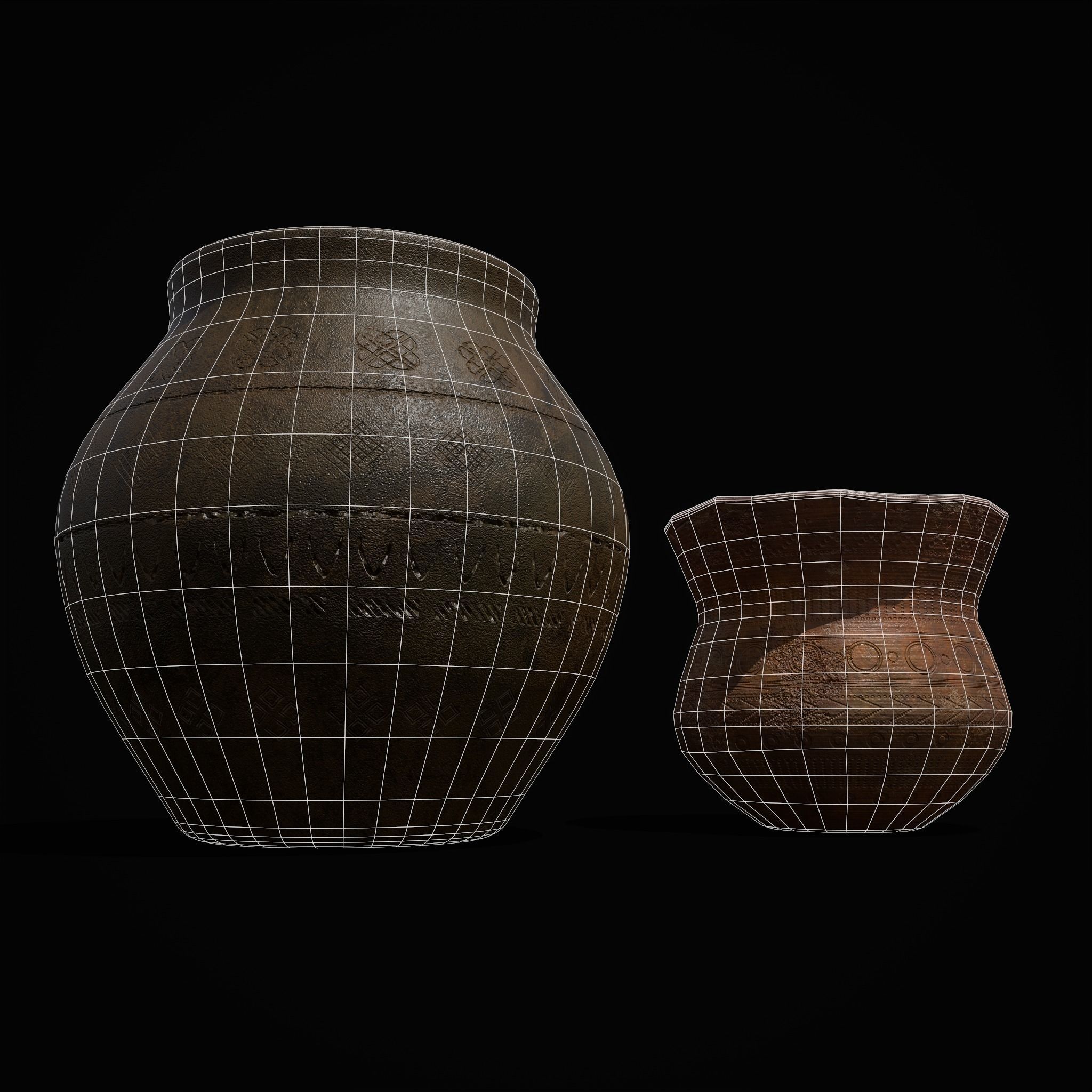 Two Pottery Pieces Collection _13