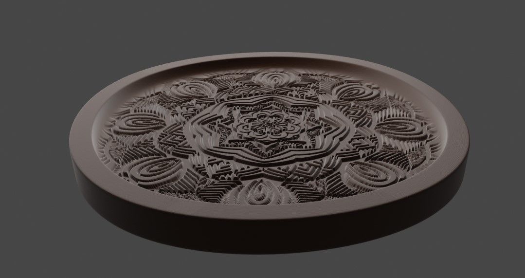 Mandala Medallion Free 3D print model_3
