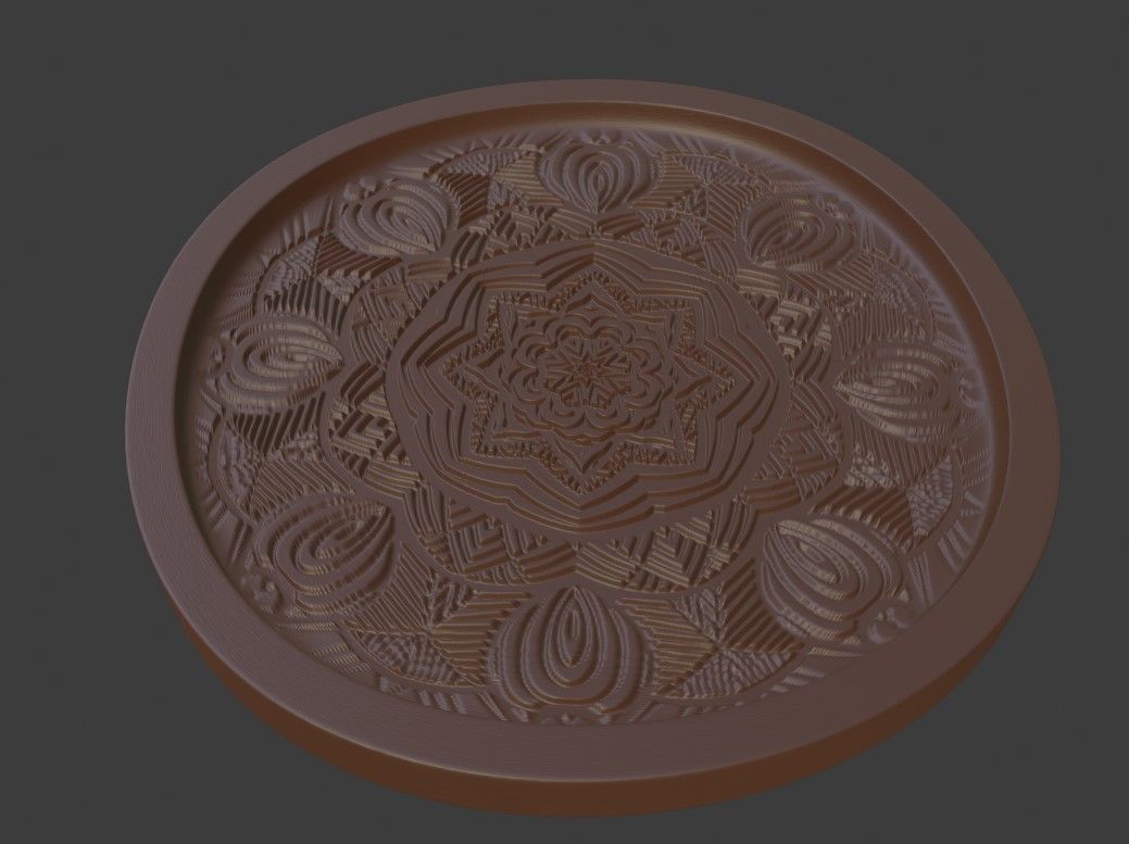 Mandala Medallion Free 3D print model_5