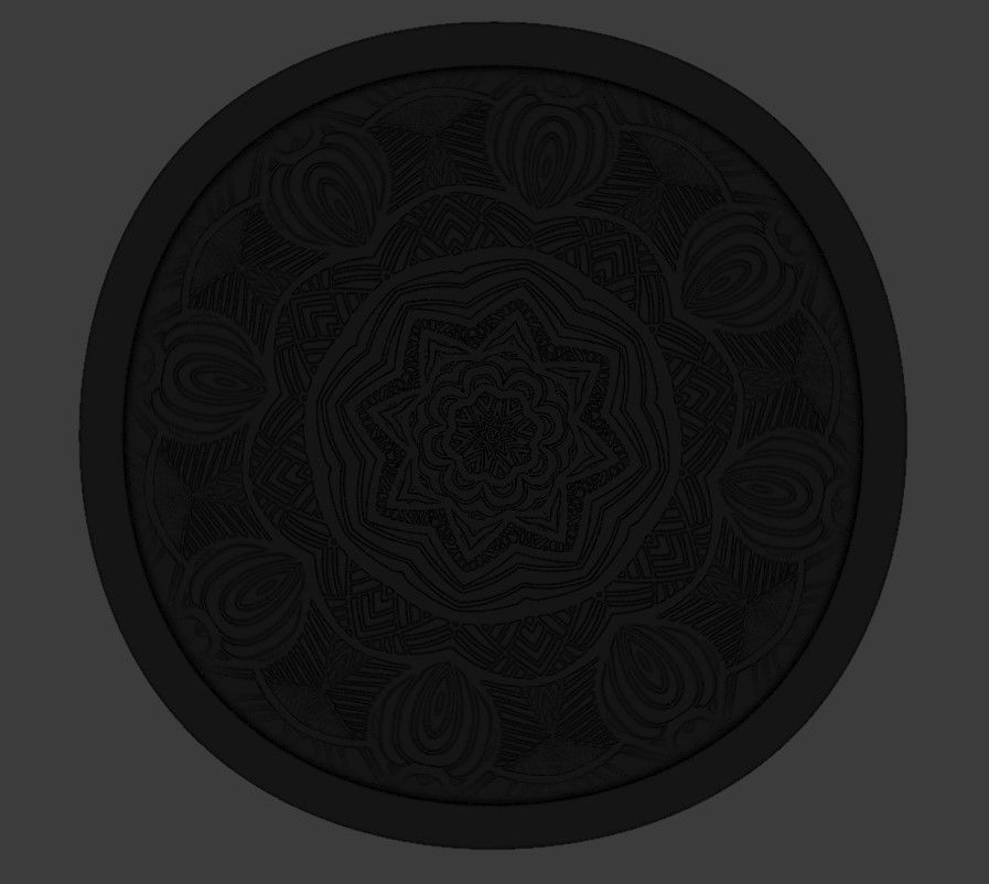Mandala Medallion Free 3D print model_6