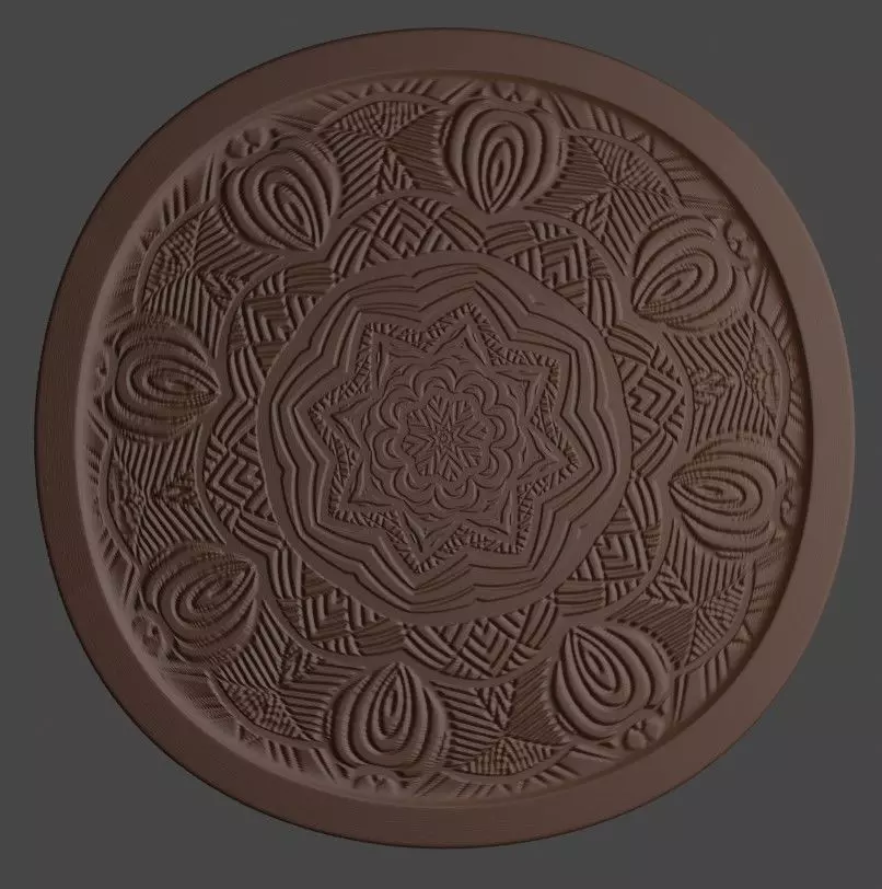 Mandala Medallion Free 3D print model_0