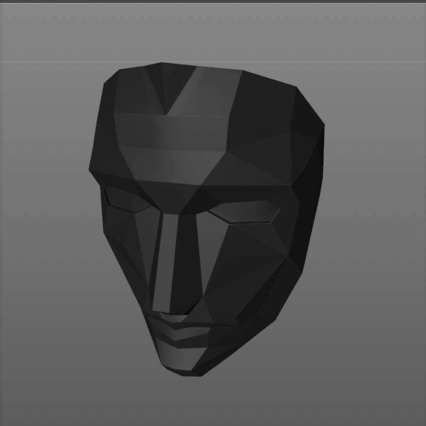 Squid Game Mask - Front Man Mask for Cosplay - Costume Free low-poly 3D model_1