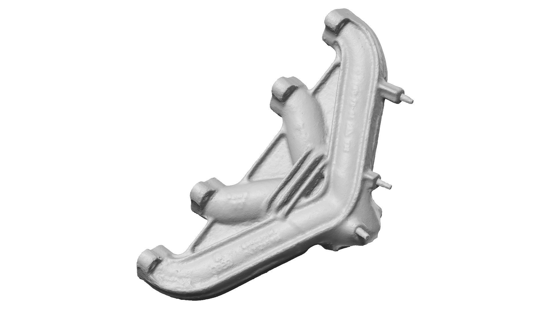 Broken Exhaust Manifold Raw Scanned 3D model_11