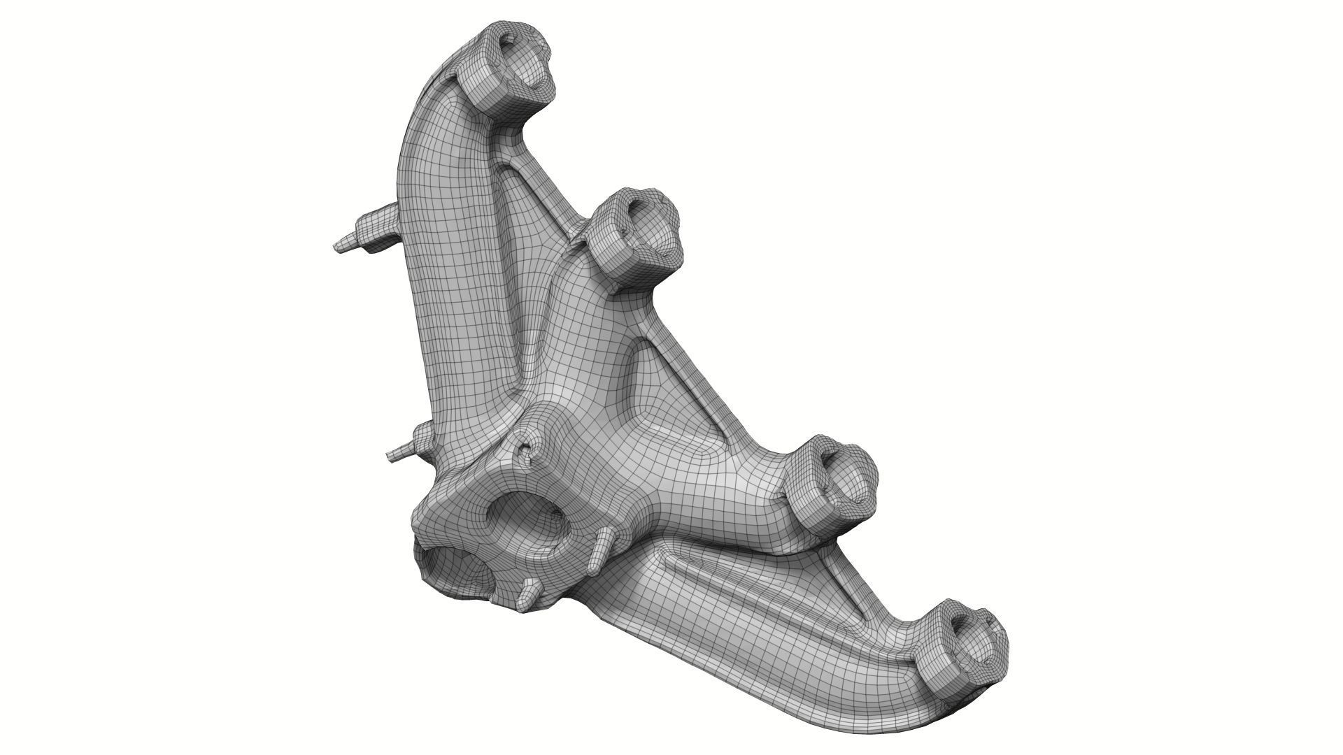 Broken Exhaust Manifold Raw Scanned 3D model_7