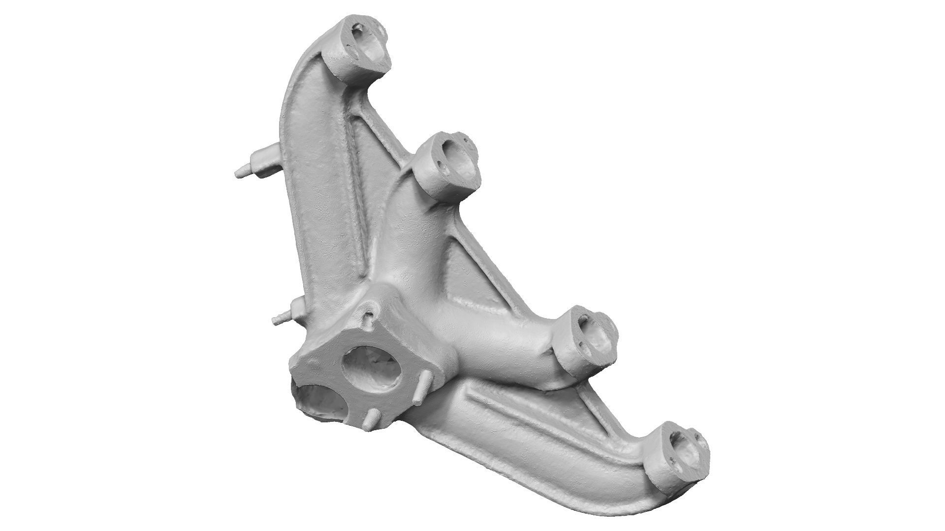 Broken Exhaust Manifold Raw Scanned 3D model_1