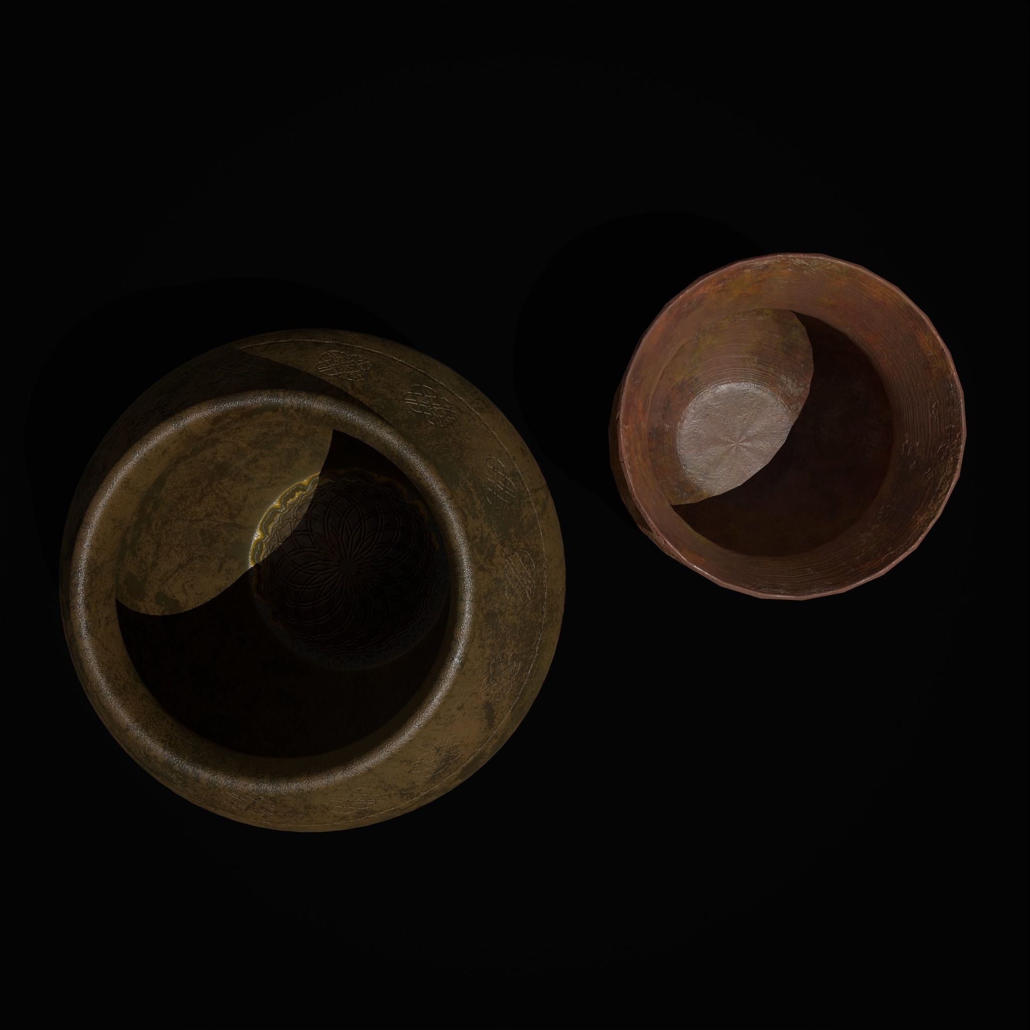 Pottery Pieces Set  3D Model Collection_17