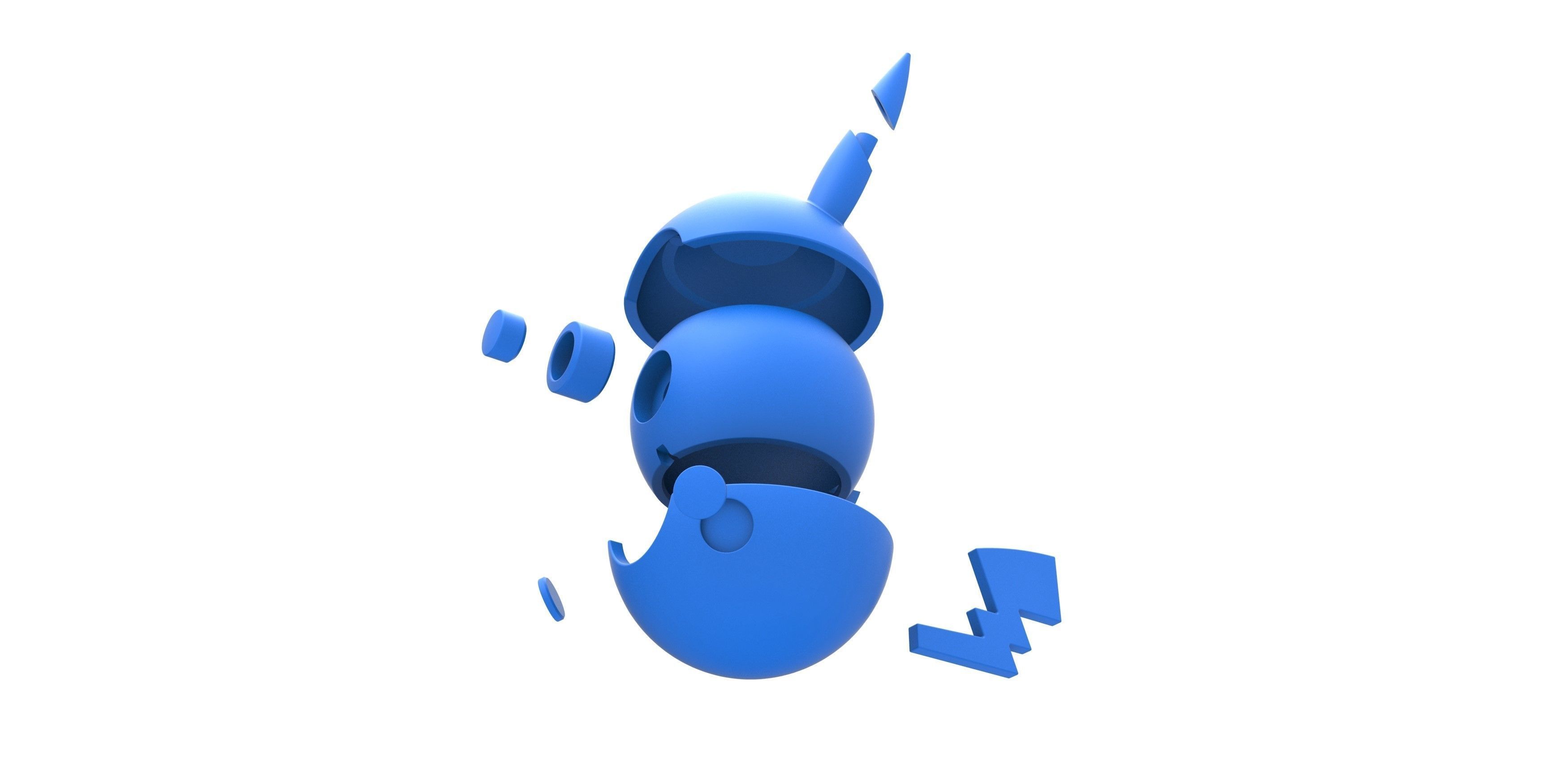 Pikachu orb 3D print model_22