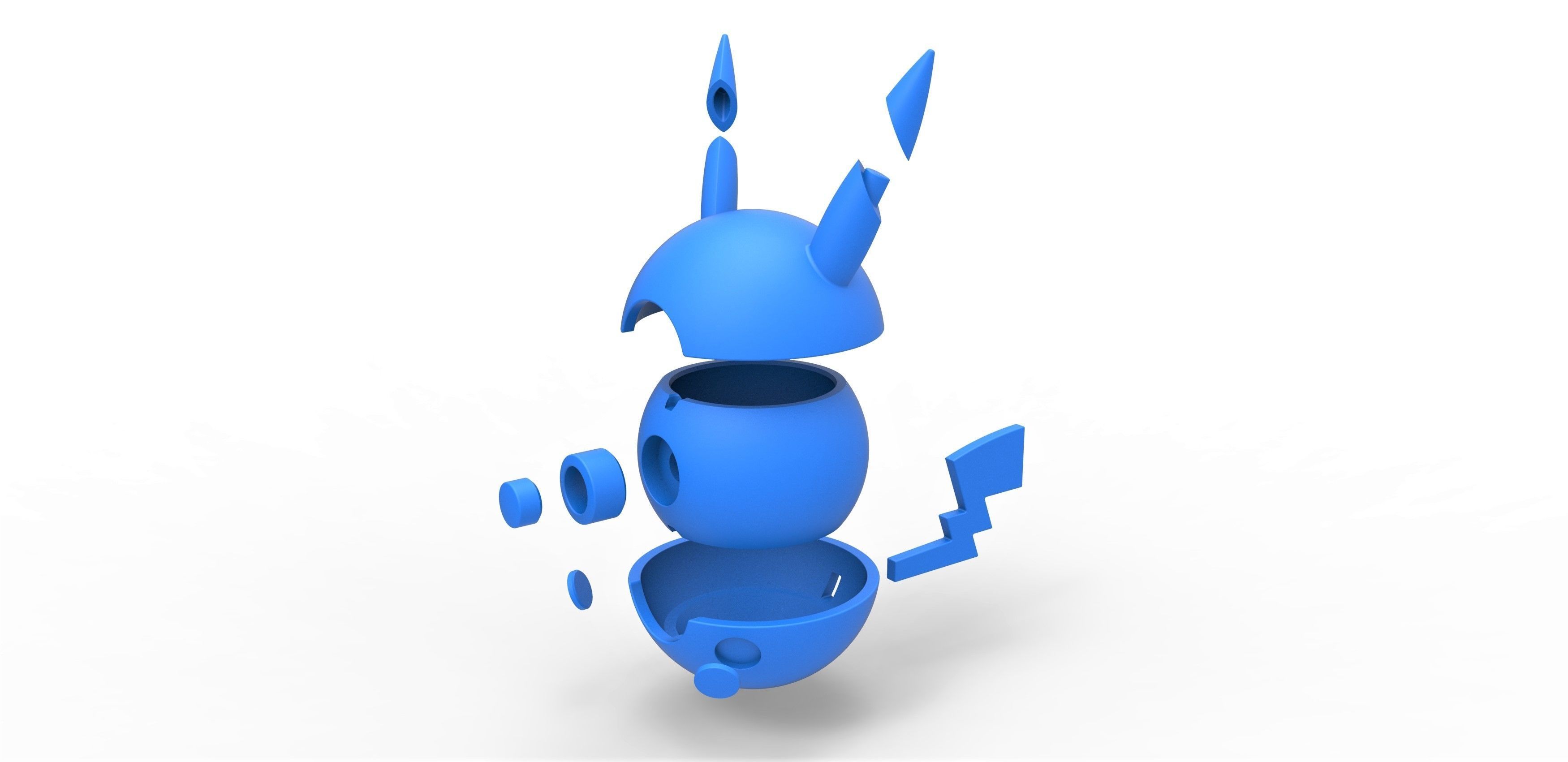 Pikachu orb 3D print model_20