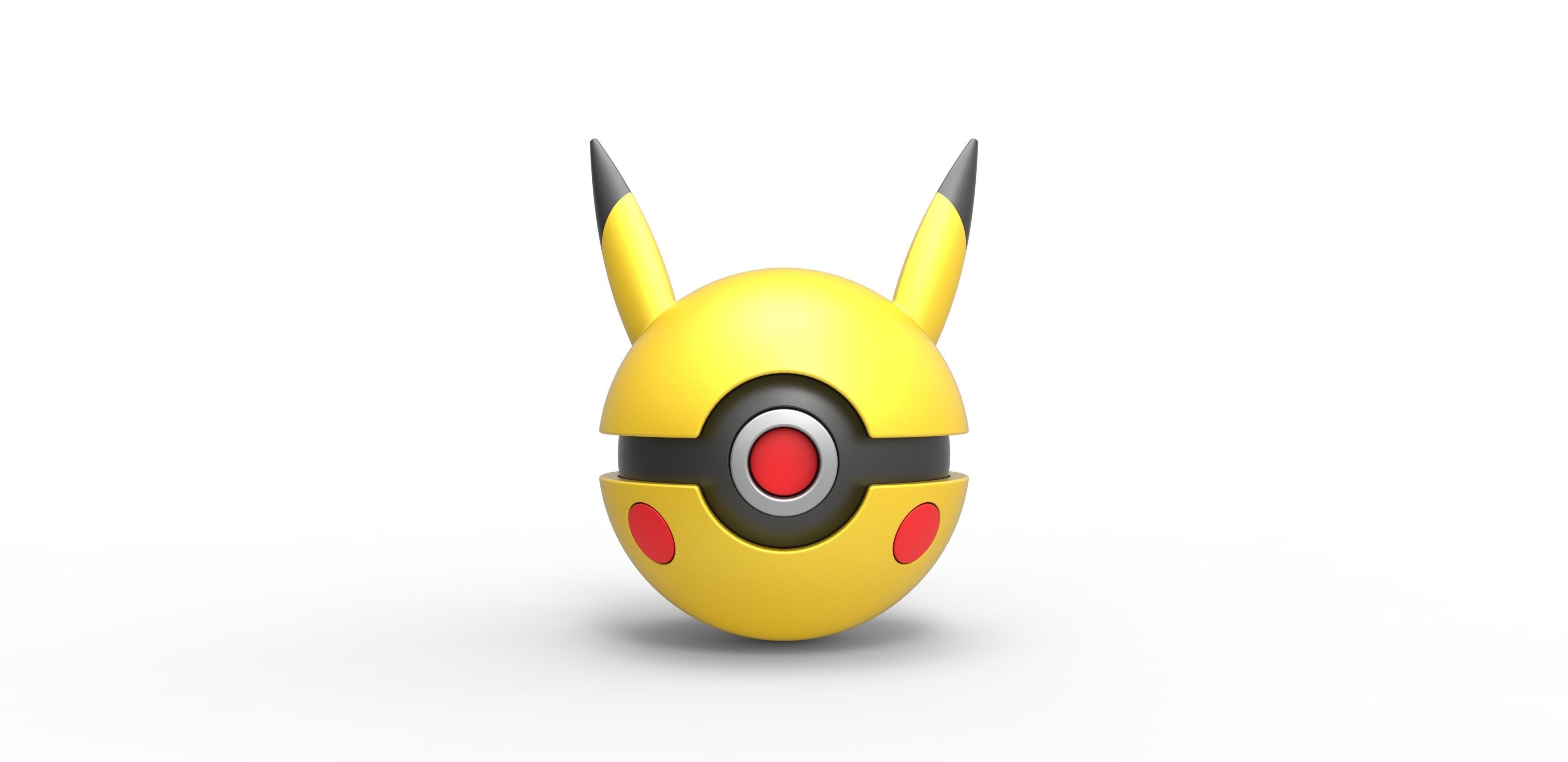 Pikachu orb 3D print model_4