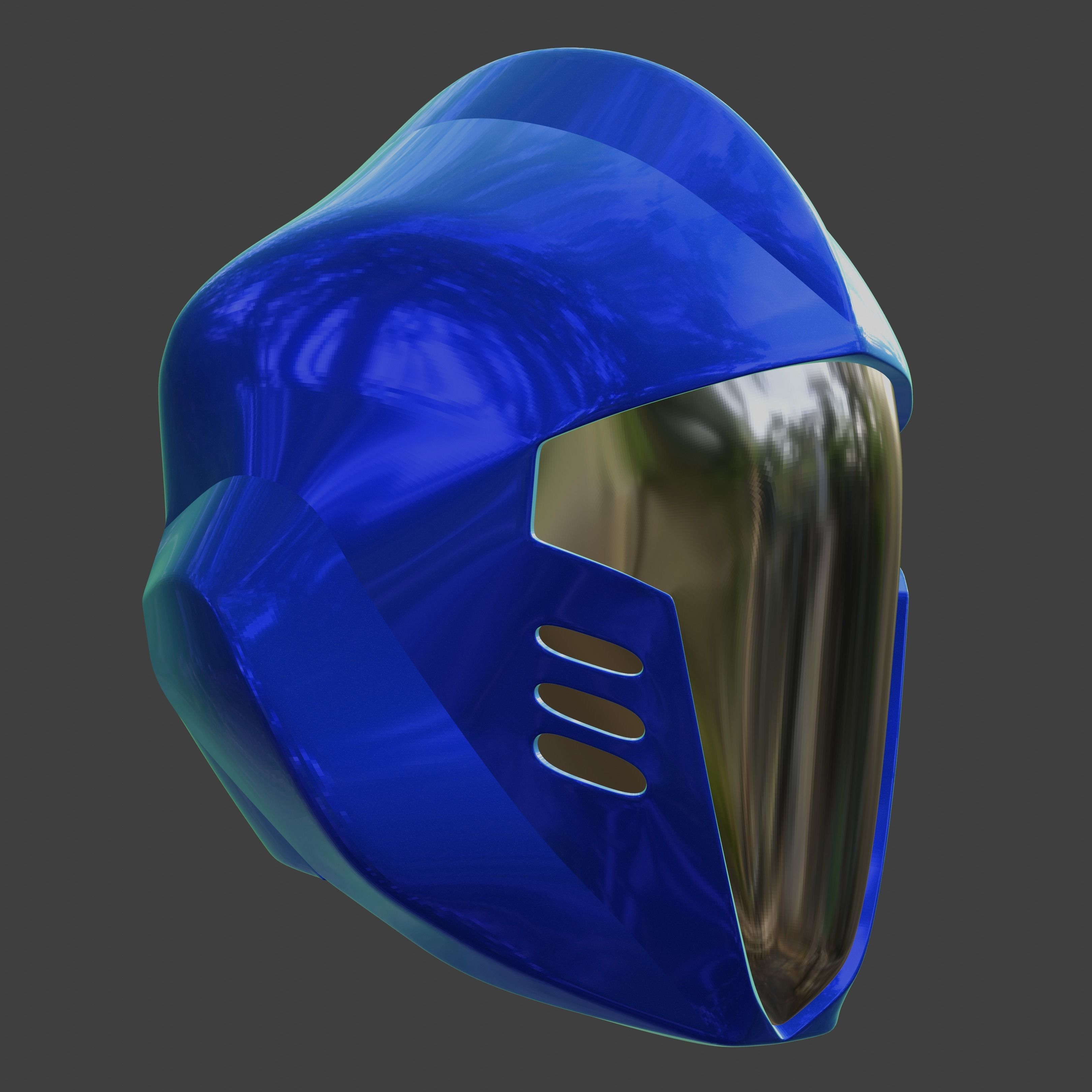 Cobra B-A-T Inspired 80s Helmet 3D print model_10