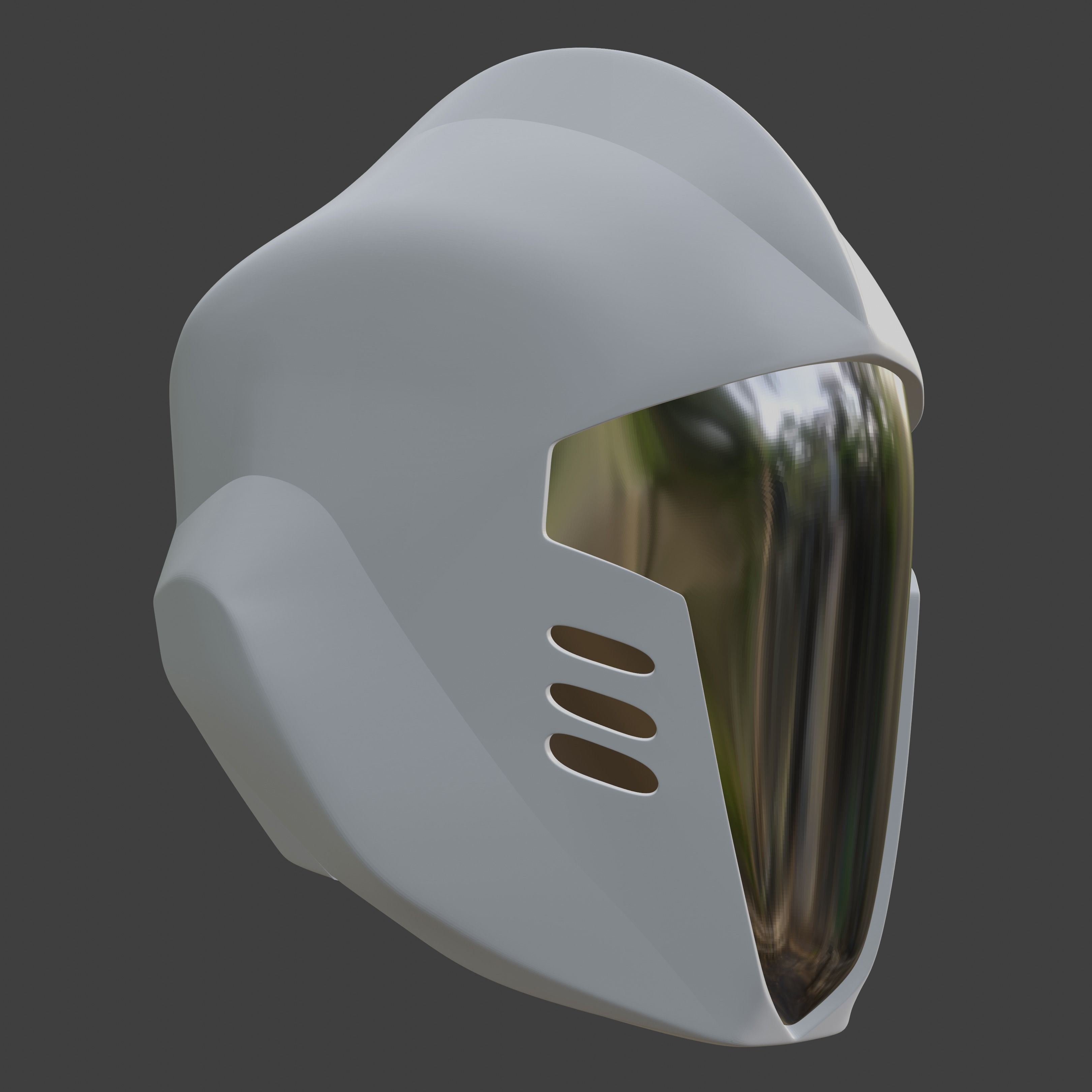 Cobra B-A-T Inspired 80s Helmet 3D print model_6