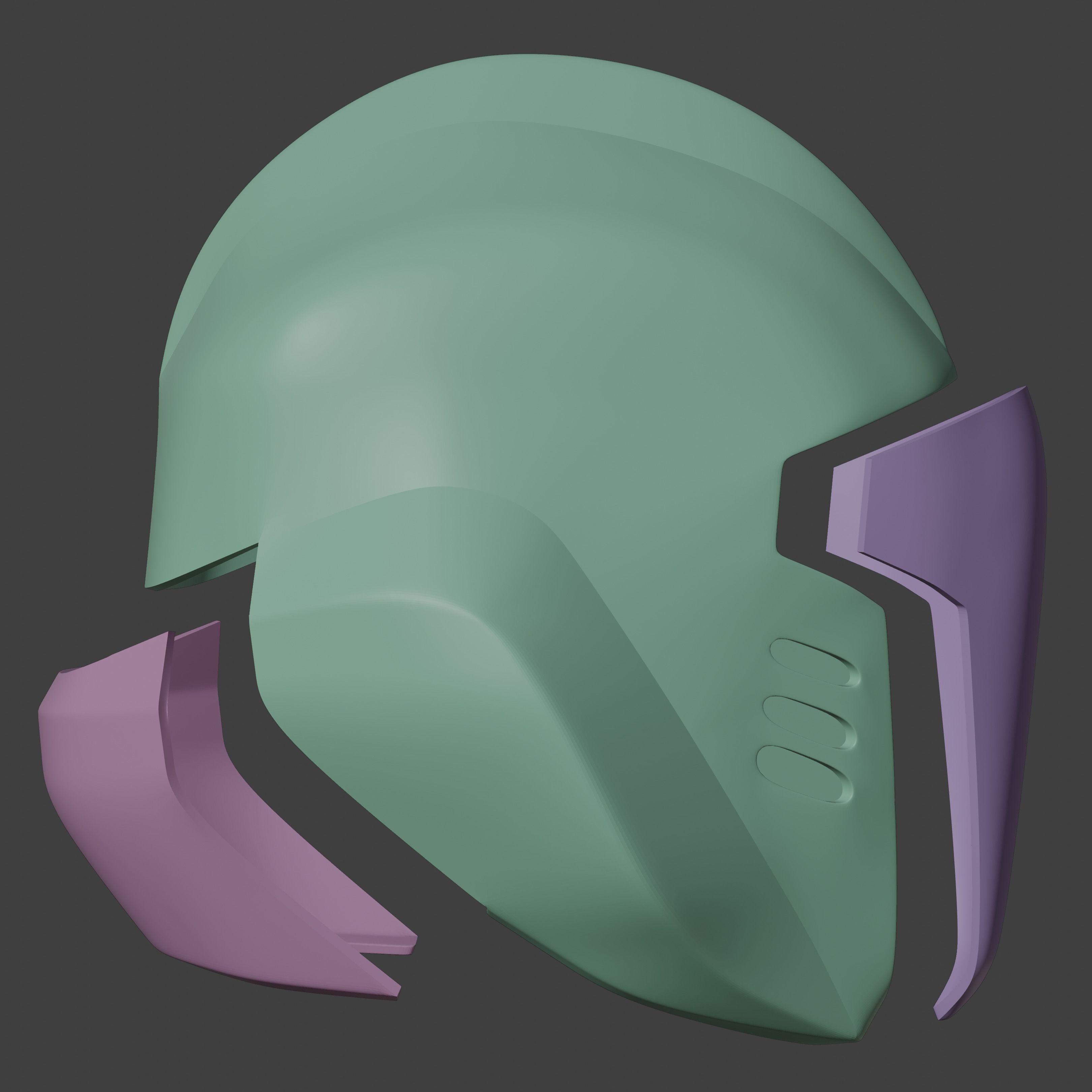 Cobra B-A-T Inspired 80s Helmet 3D print model_11
