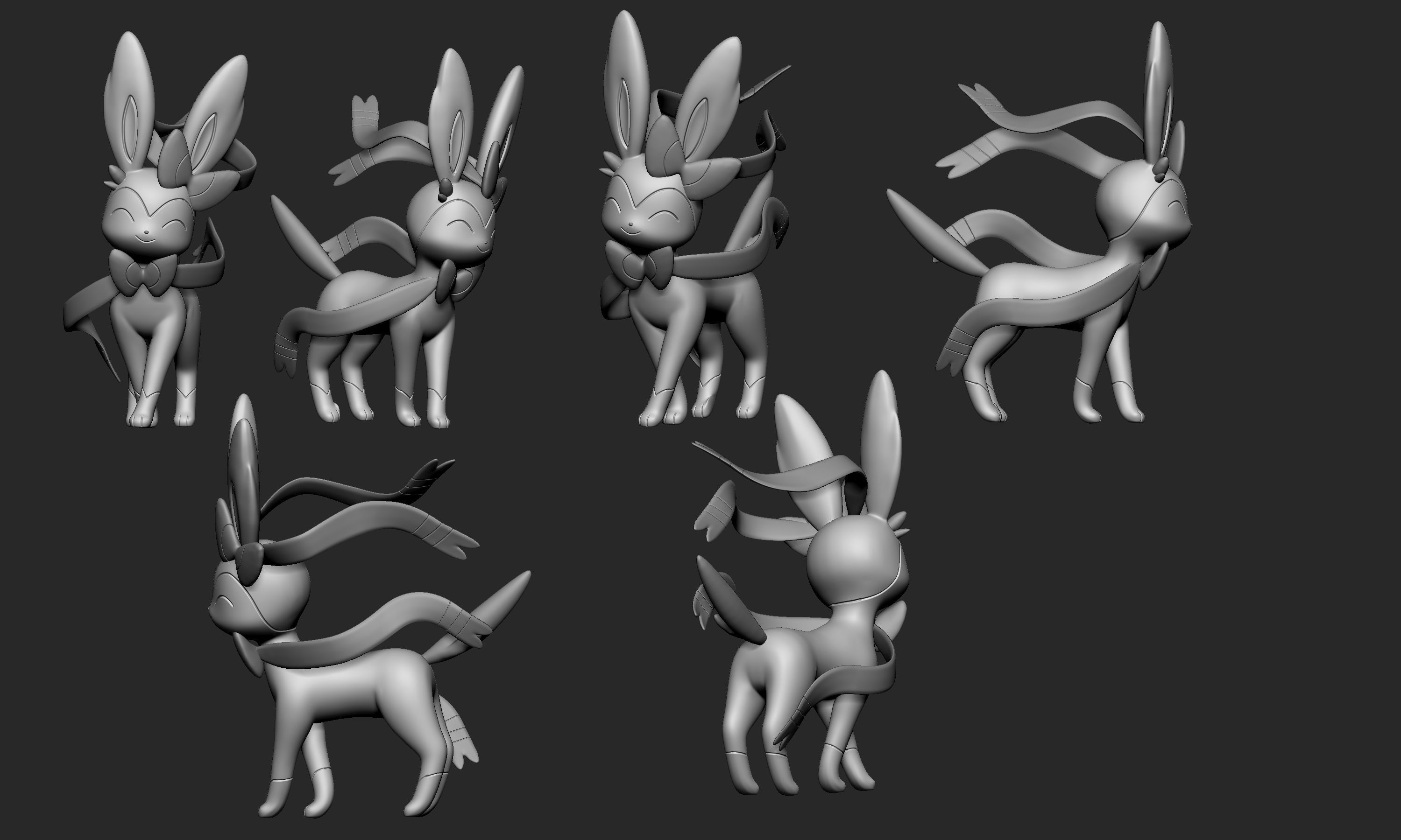 Pokemon - Sylveon 3D print model_2