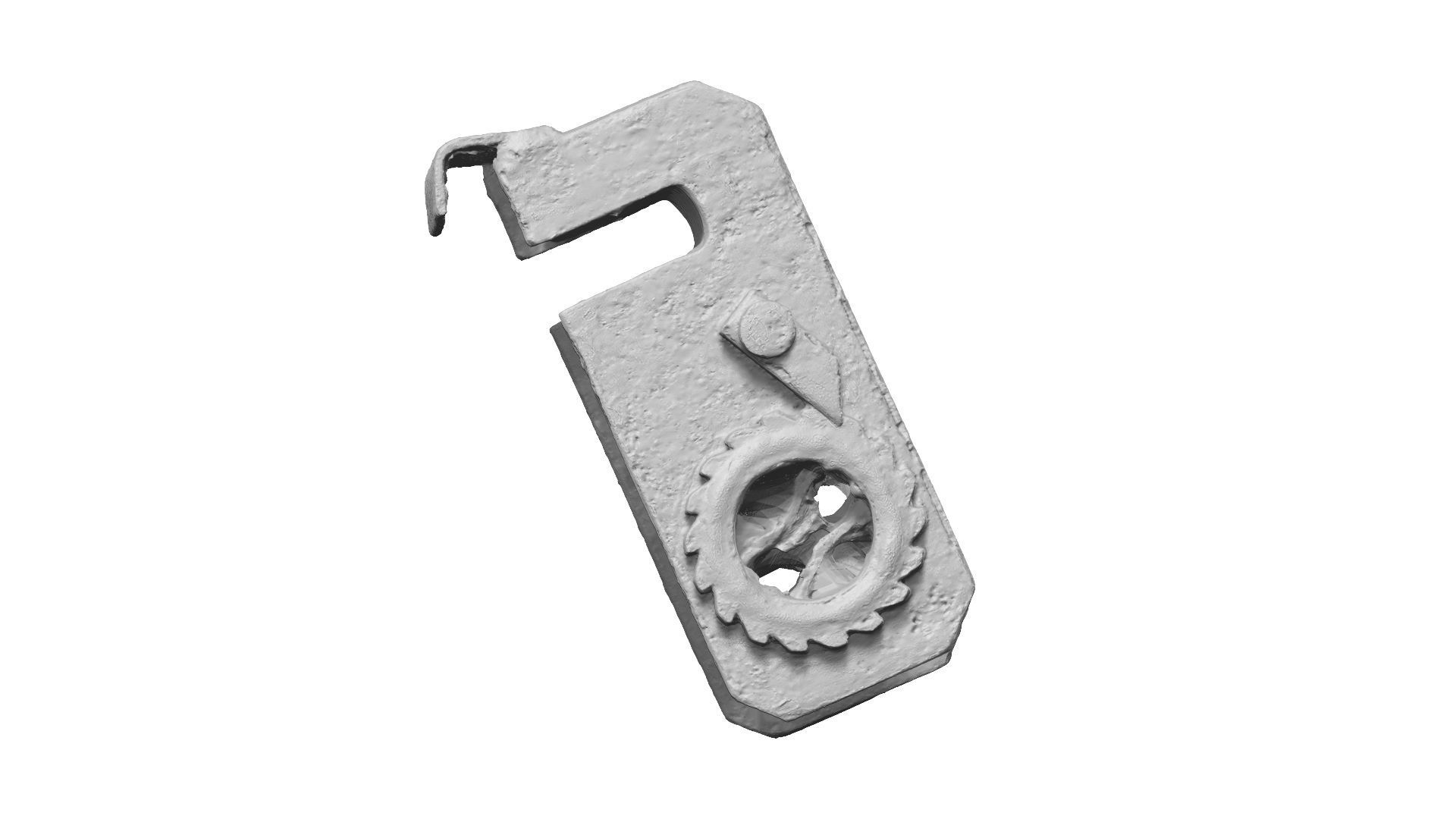 Wire Rope Tensioner Raw Scanned 3D model_9