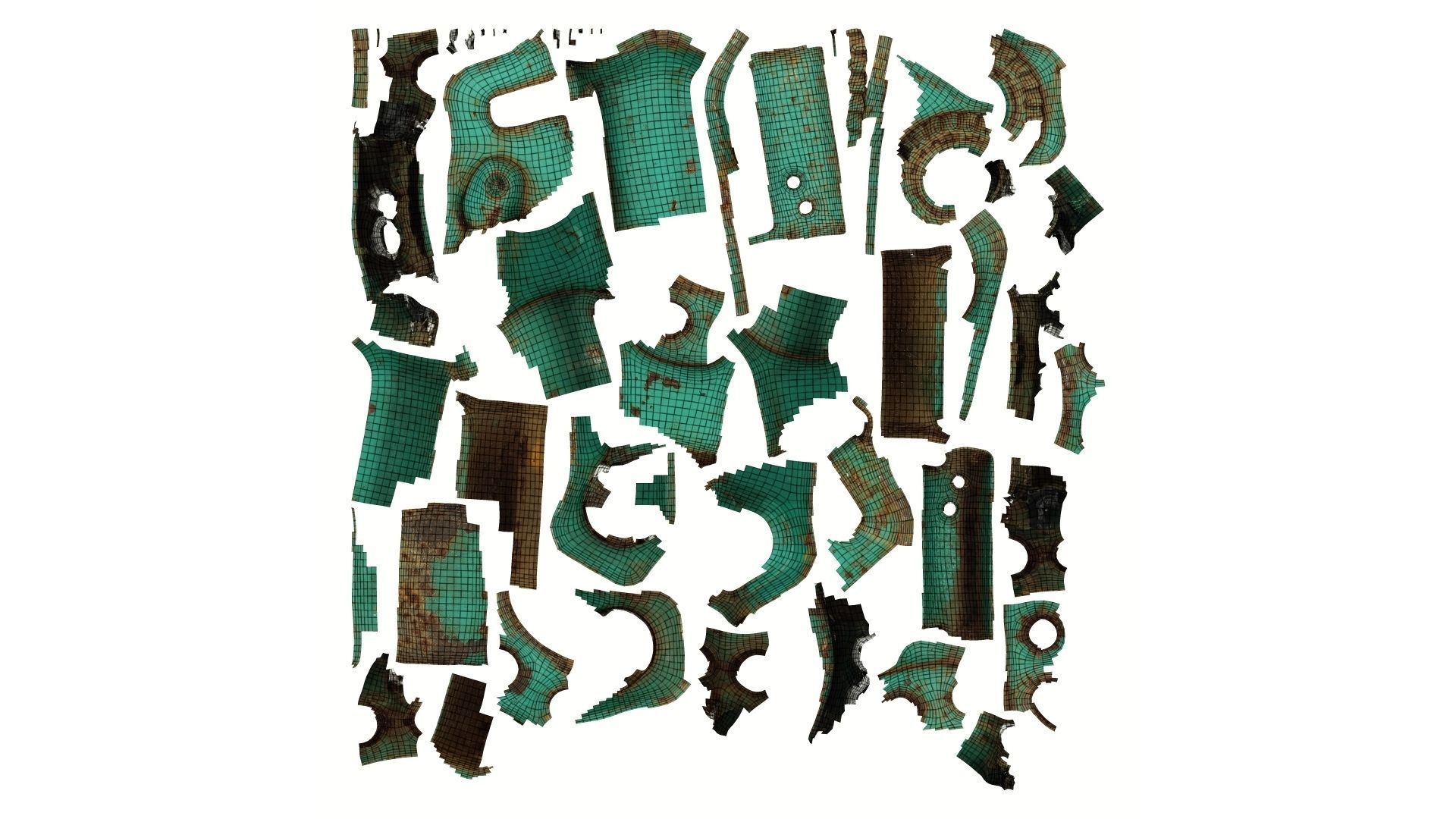 Wire Rope Tensioner Raw Scanned 3D model_14