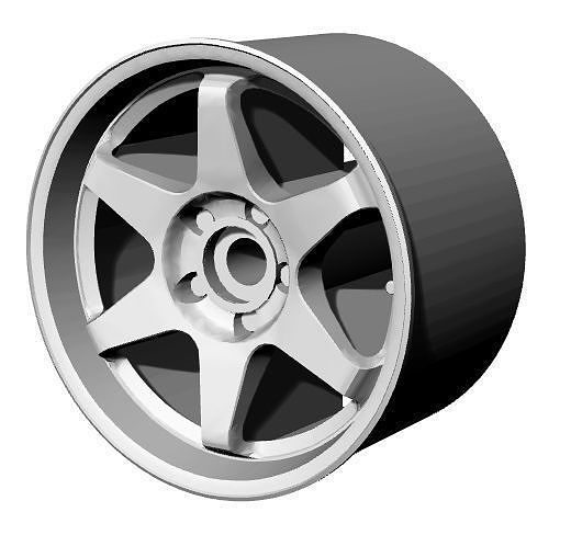 Volk TE37 HotWheels 3D print model