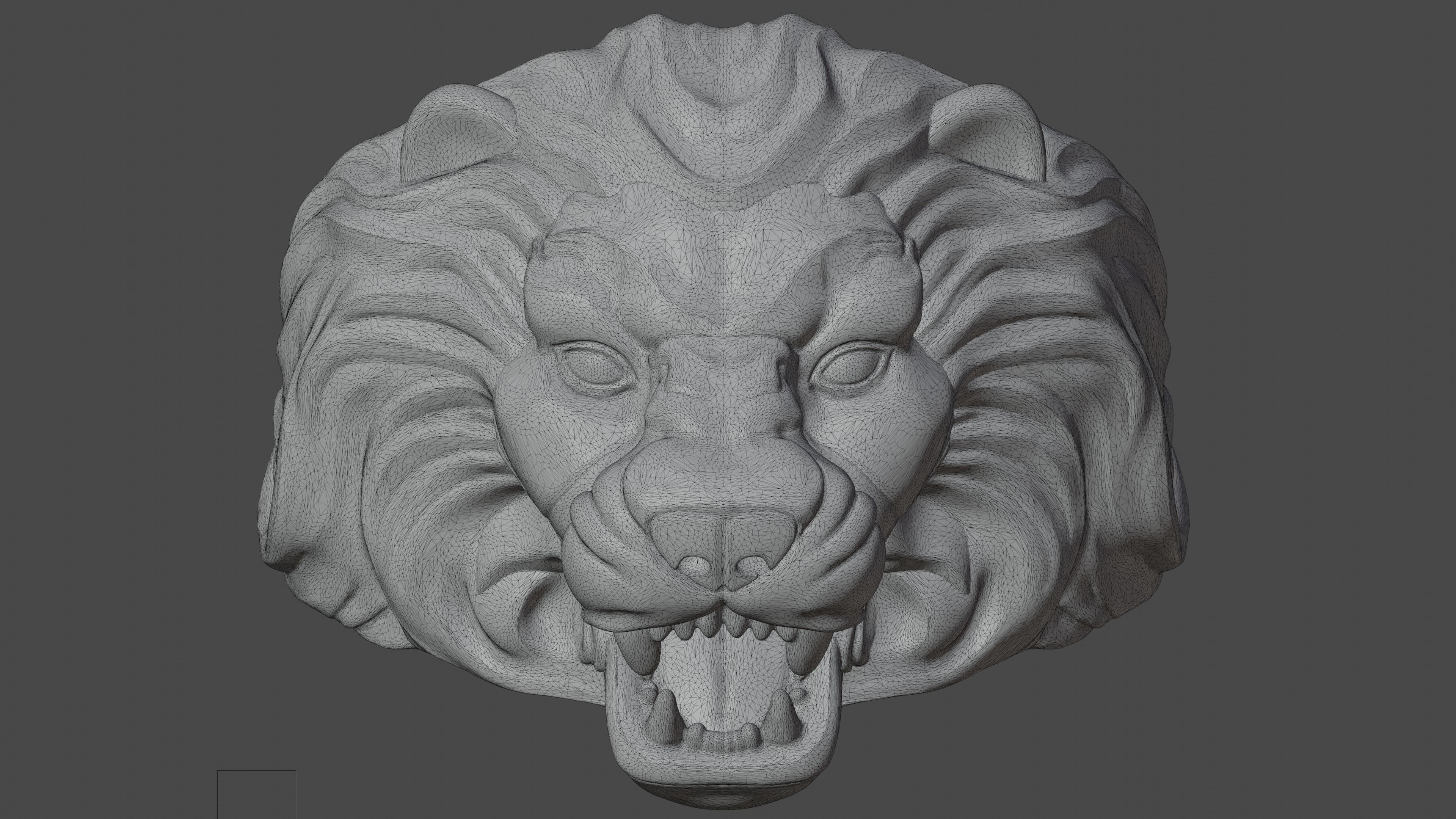 print lion ring  3D print model_12