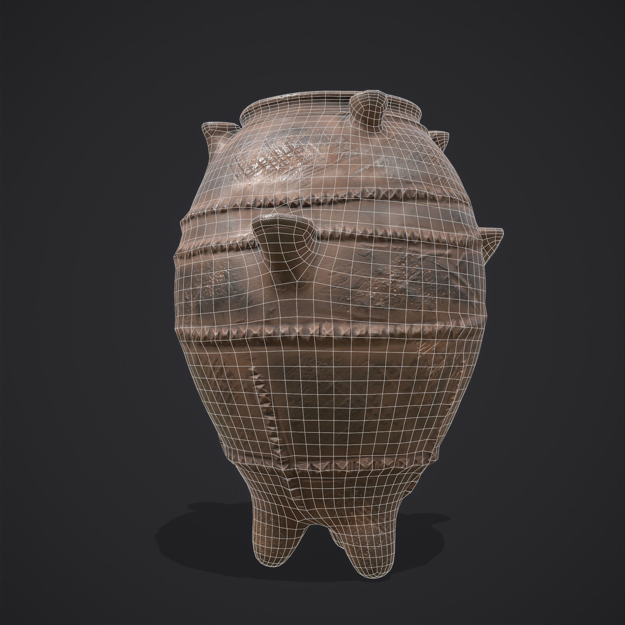 Pottery Pieces Set Two  3D Model Collection_35