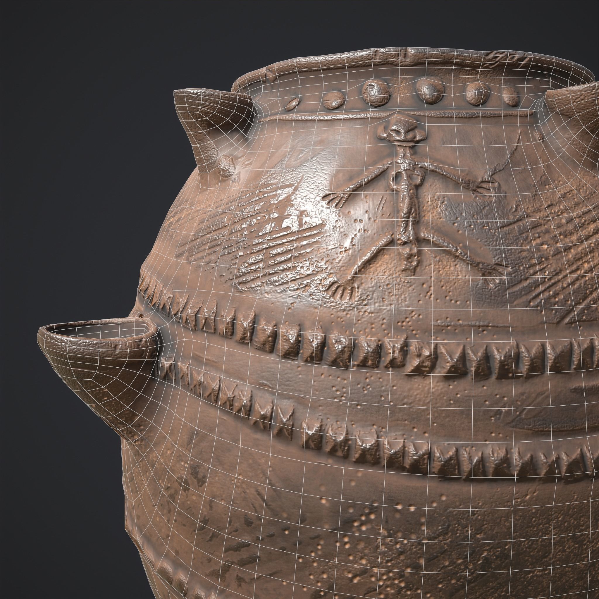 Pottery Pieces Set Two  3D Model Collection_39