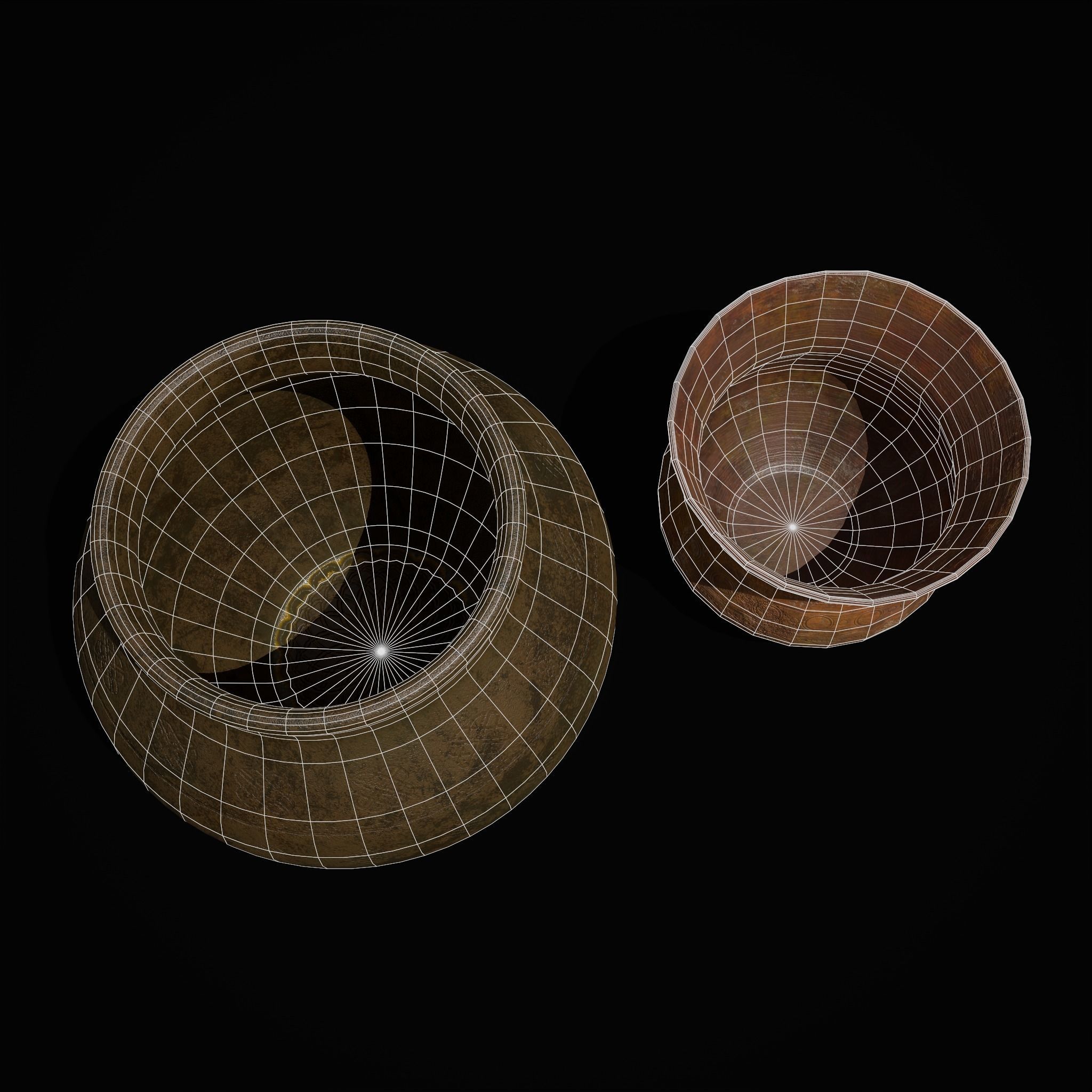 Pottery Pieces Set Two  3D Model Collection_25