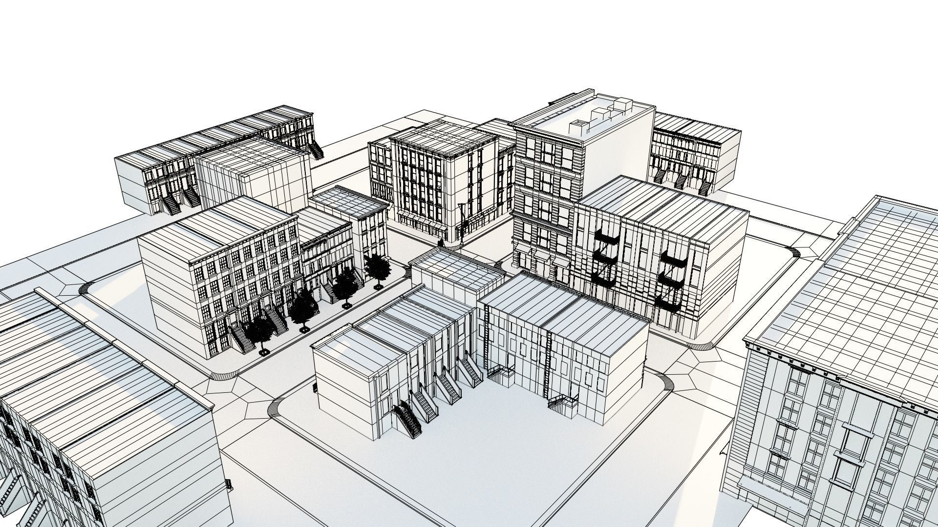 New york Block 3D model_14