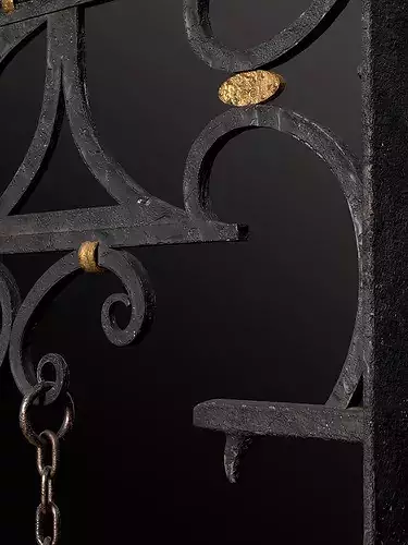 Old Pretzel Street Sign 8K and 4K Low-poly 3D model 4