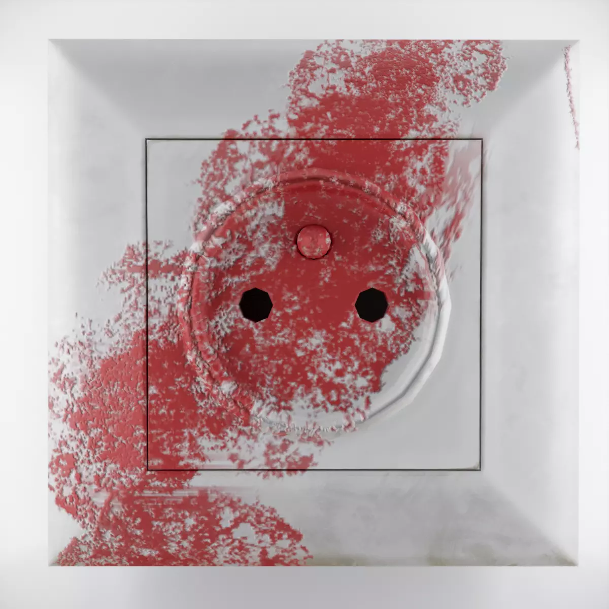 electrical outlet Free low-poly 3D model_0