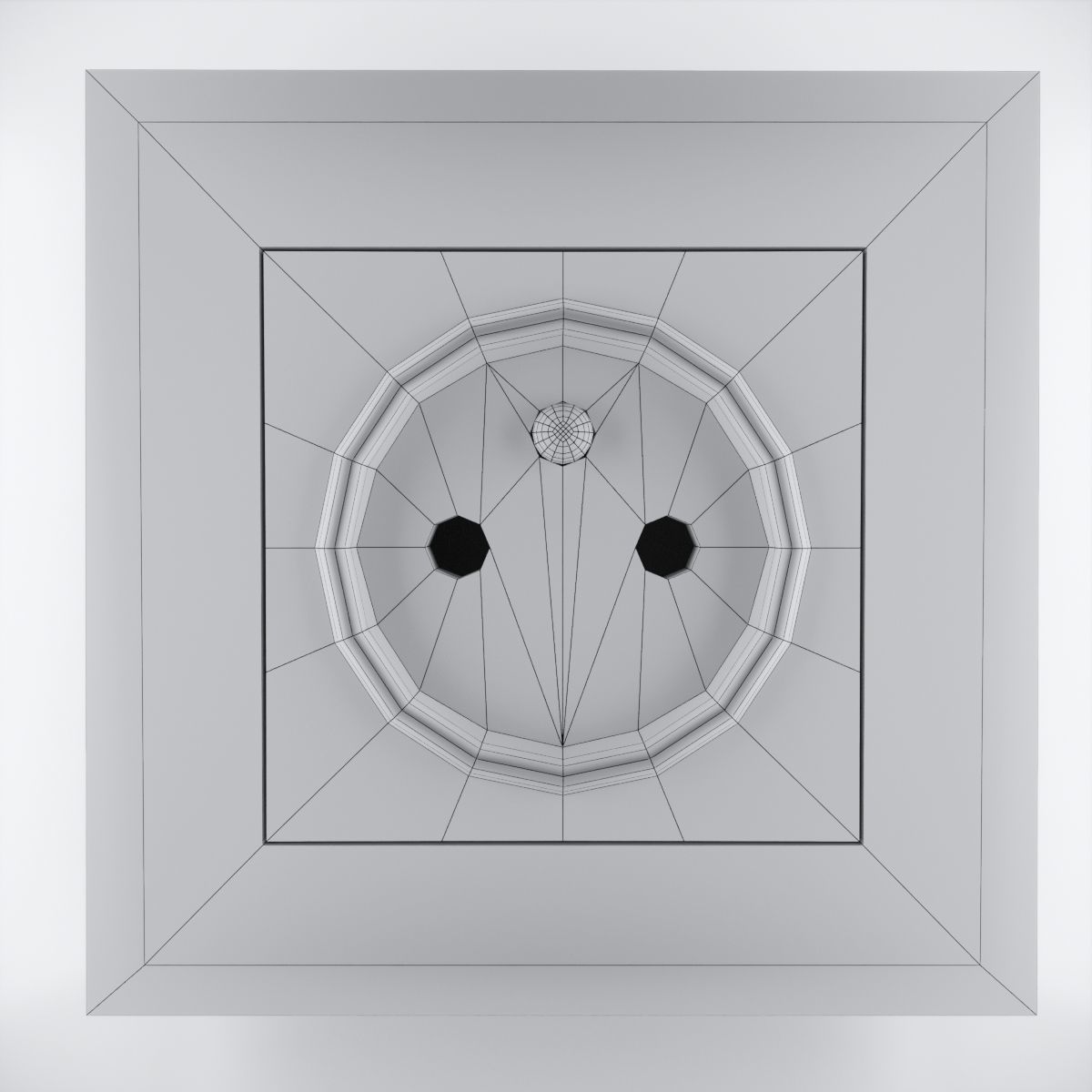 electrical outlet Free low-poly 3D model_1