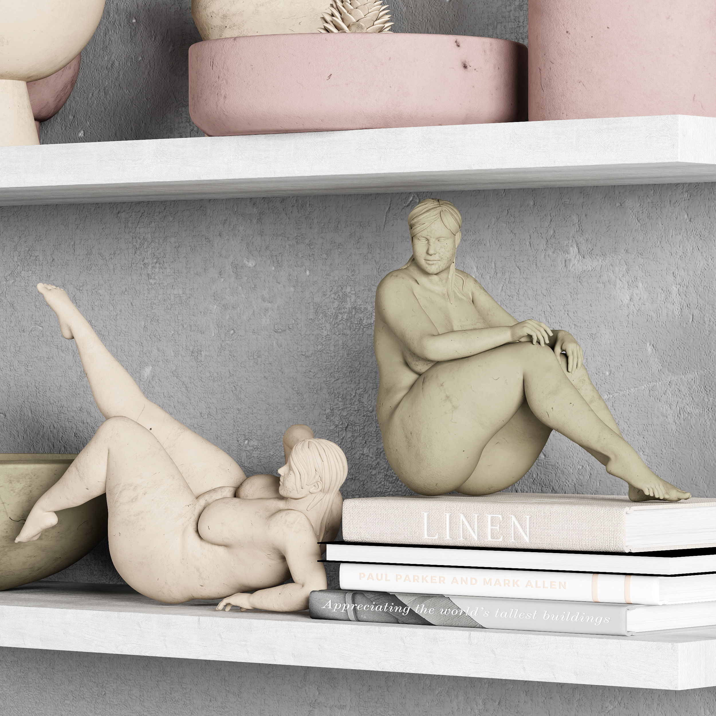 11 Dieffrent Decorative set Models in One Pak 004 3D model_57