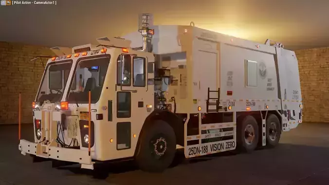Truck Lowpoly garbage