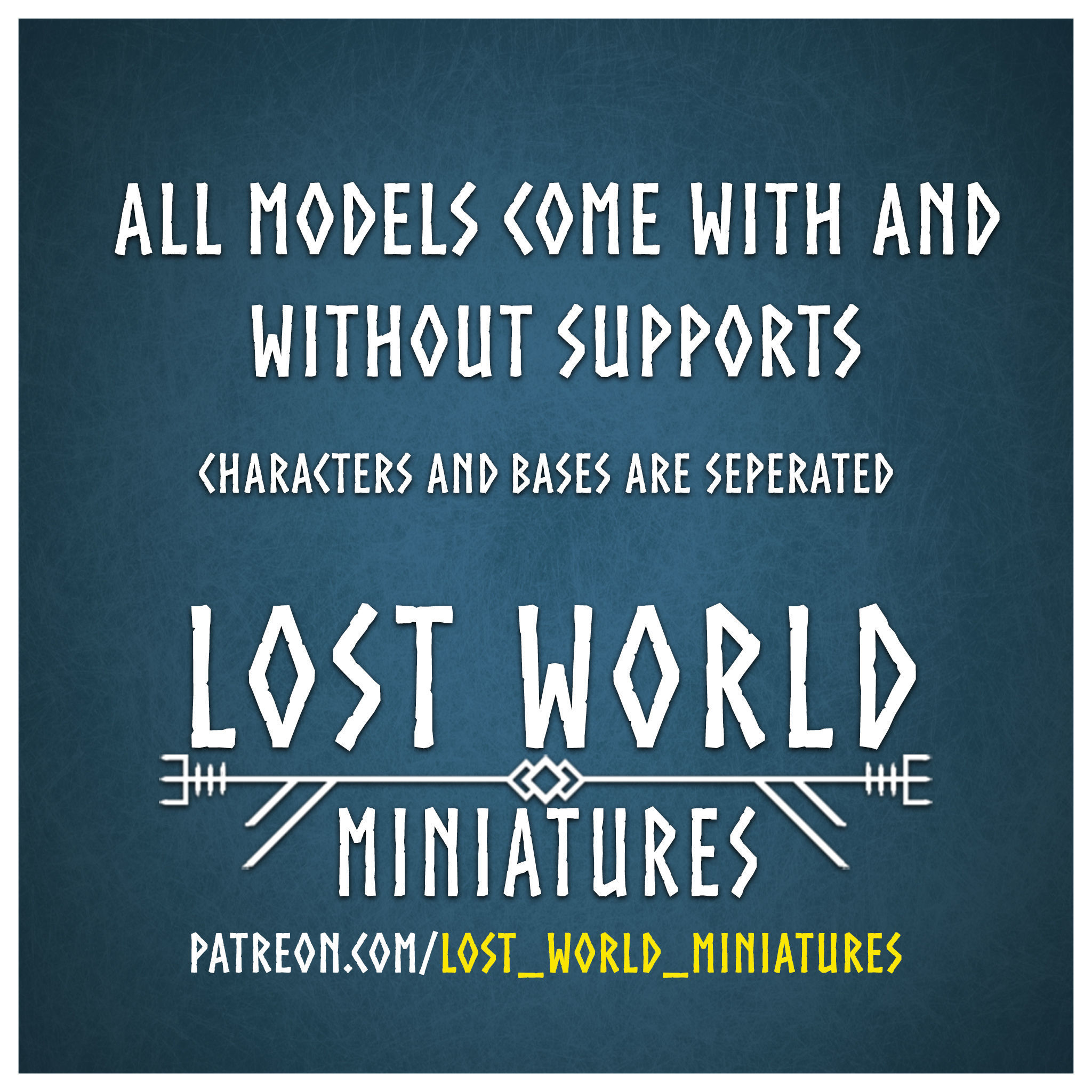 Fungus Folk Miniatures set - Supported 3D print model_2