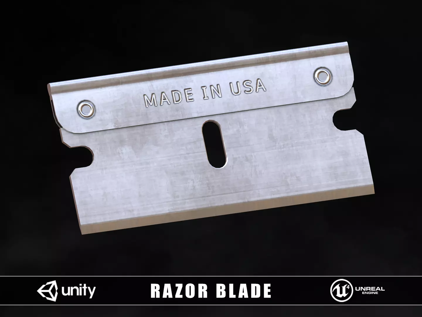 3D model Razor Blade VR / AR / low-poly | CGTrader