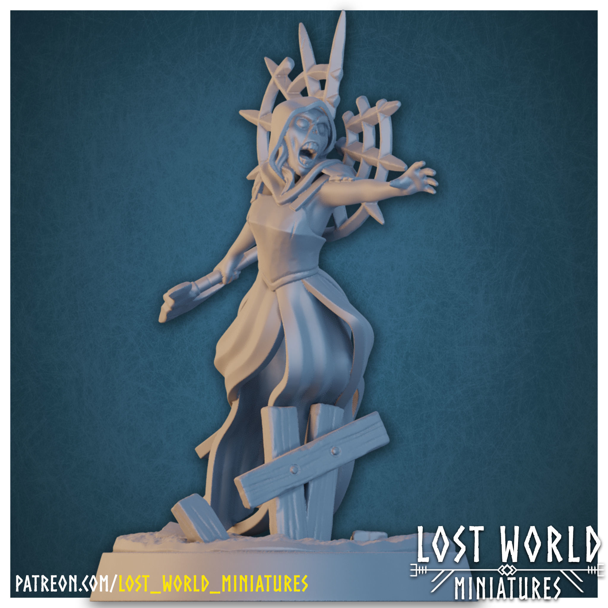 Spectre Revenant Miniatures set - Supported 3D print model_14