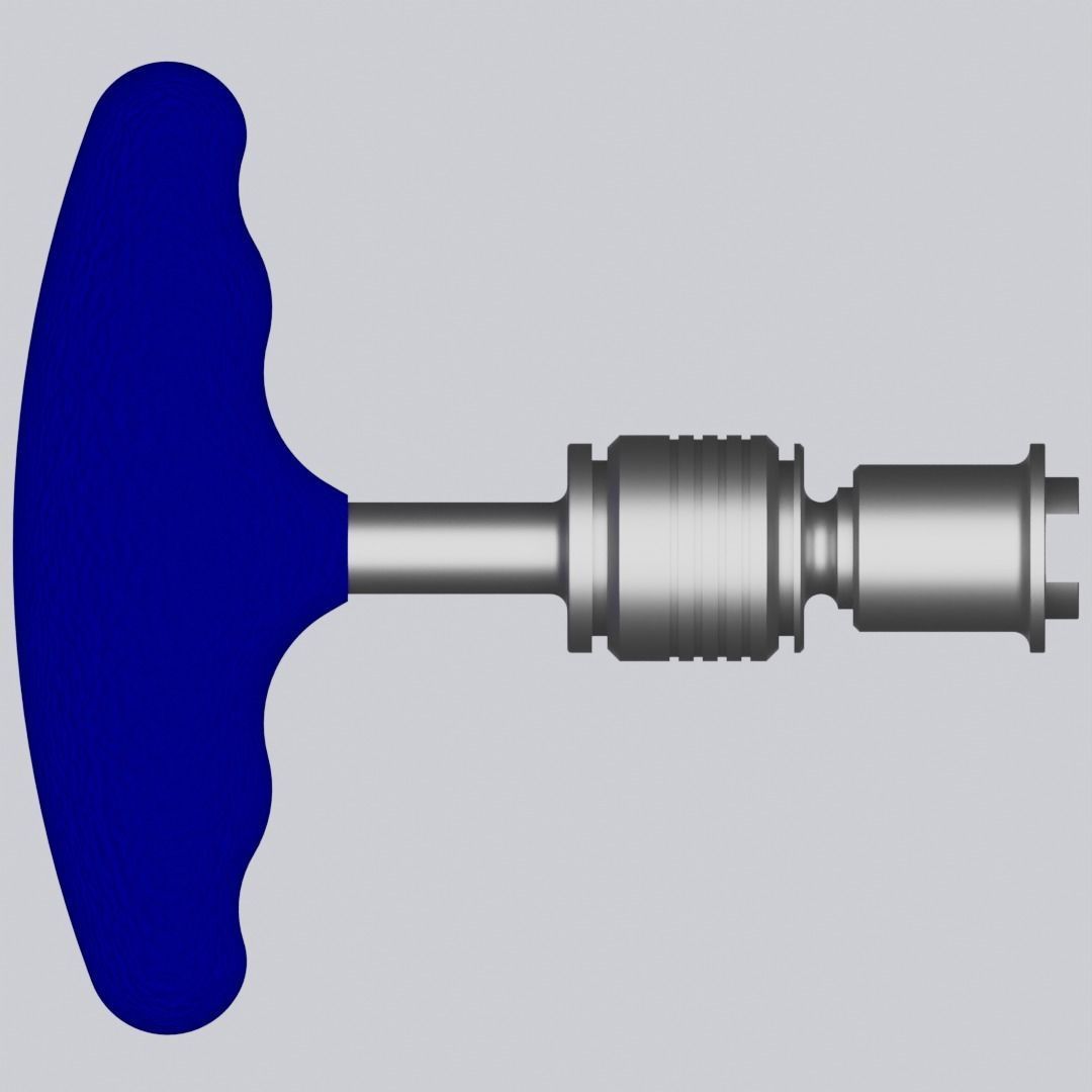Orthopedic Driver T-Handle 3D model_2