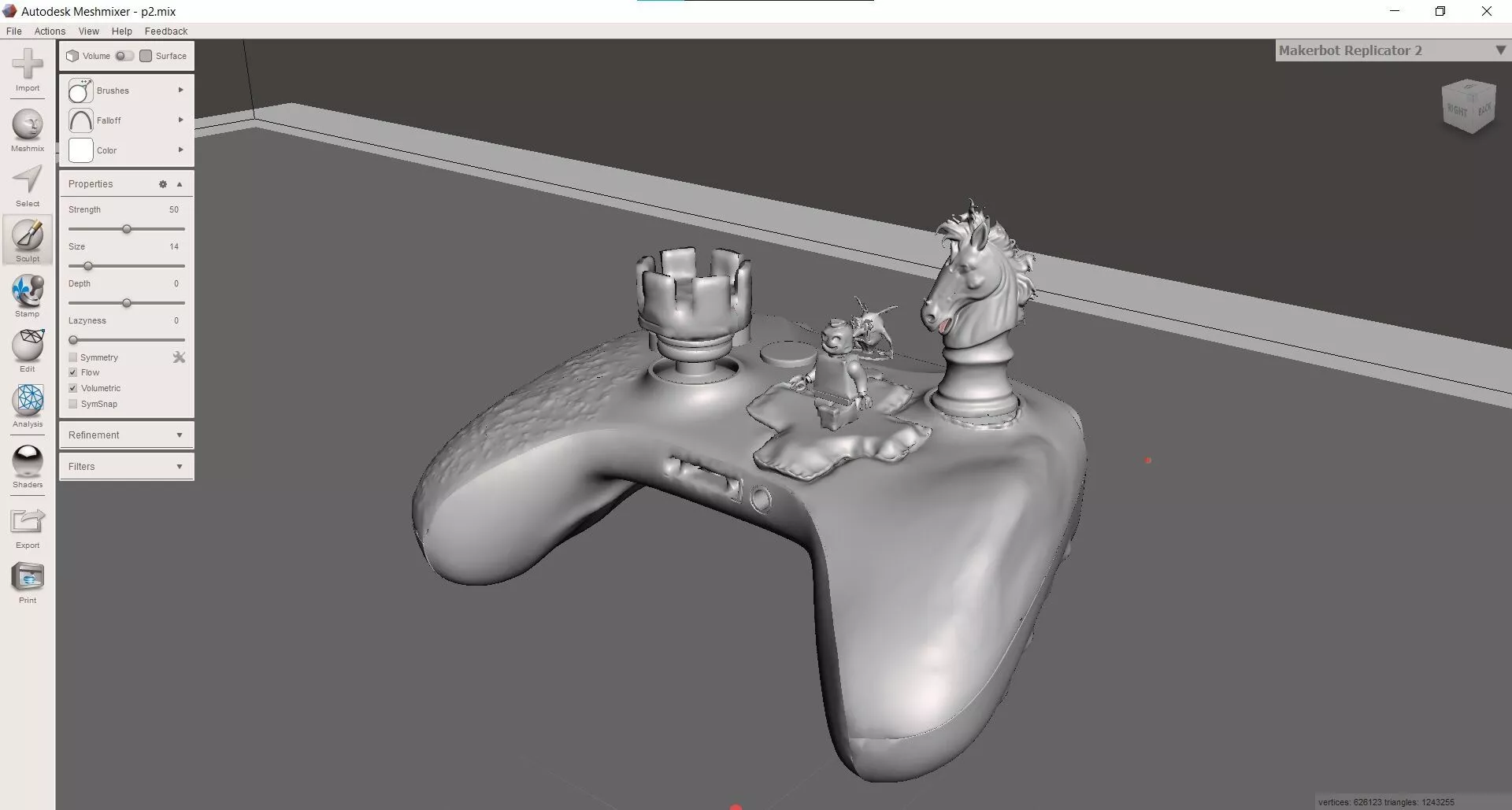 Imaginational model video game controller Free 3D model