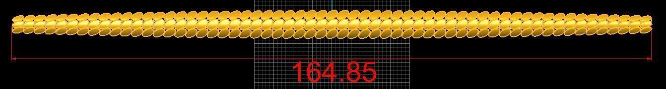 gold bracelet 3D model_1